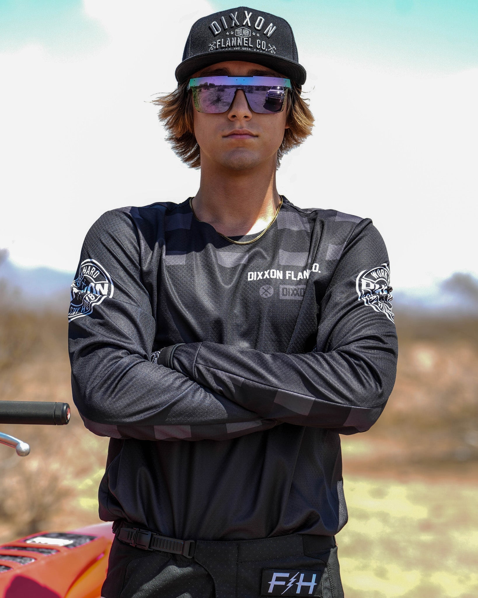 Icon Offroad / MX Jersey - Black & Gray