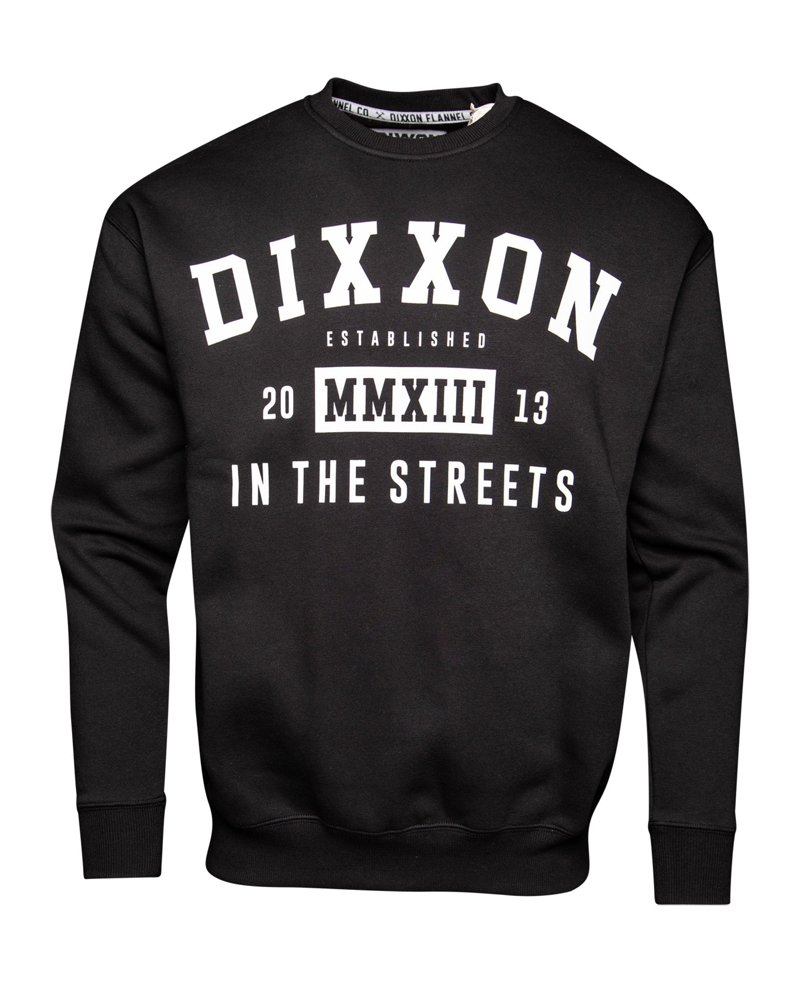 In The Streets Crewneck Sweatshirt - Black & White