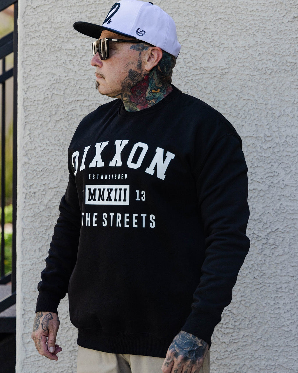 In The Streets Crewneck Sweatshirt - Black & White