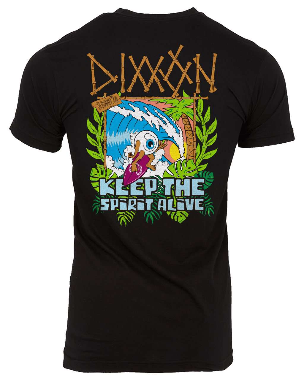Keepin' the Surf Spirit Alive Eye T-Shirt - Black