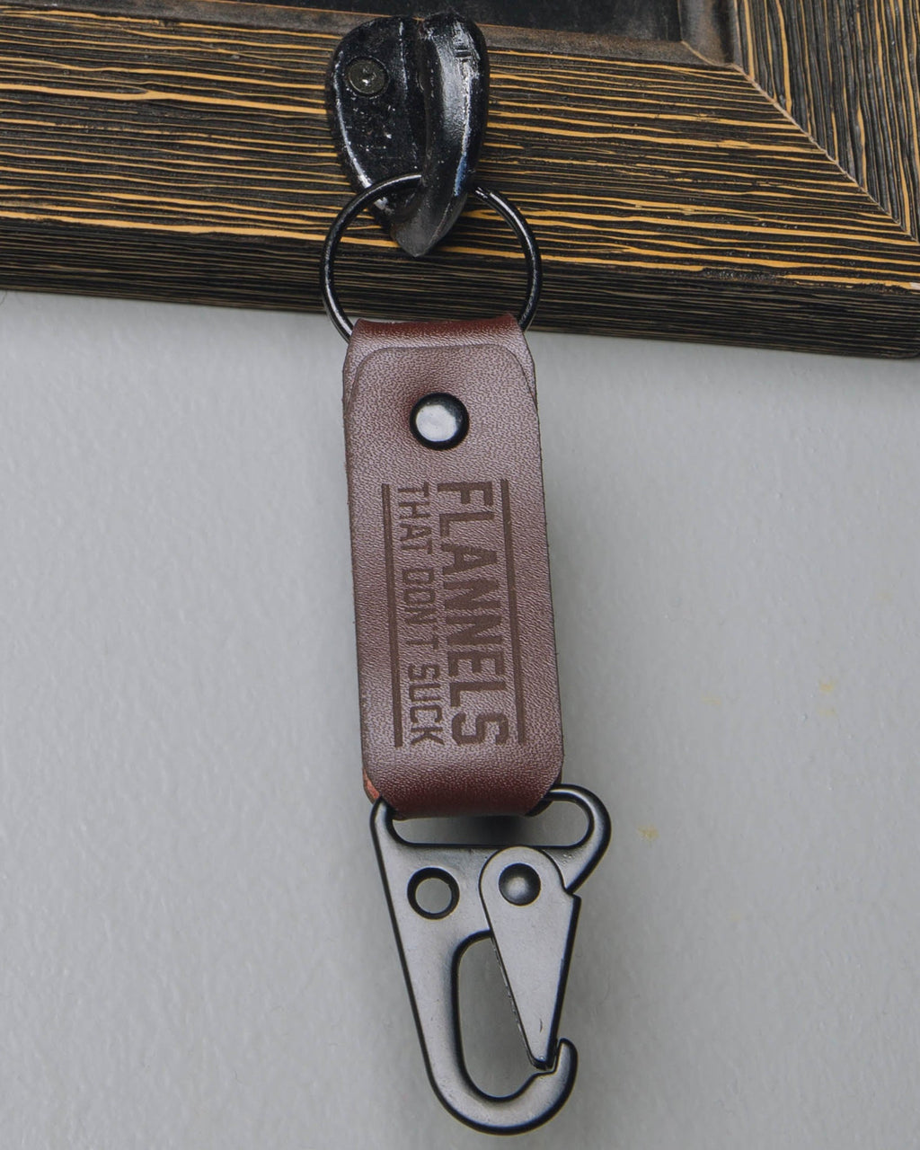 Leather Keychain Clip