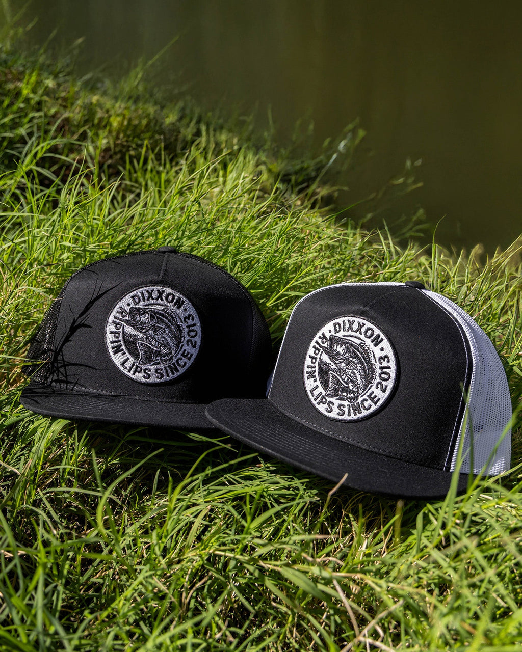 Lip Ripper Flat Bill Trucker Snapback - Black & White