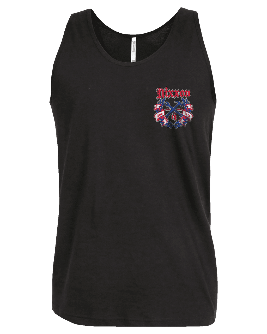 Live Free Award Crest Tank - Red, White, & Blue