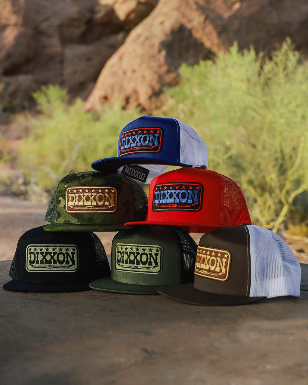 Longhorn Flat Bill Trucker Snapback - Brown & Gold