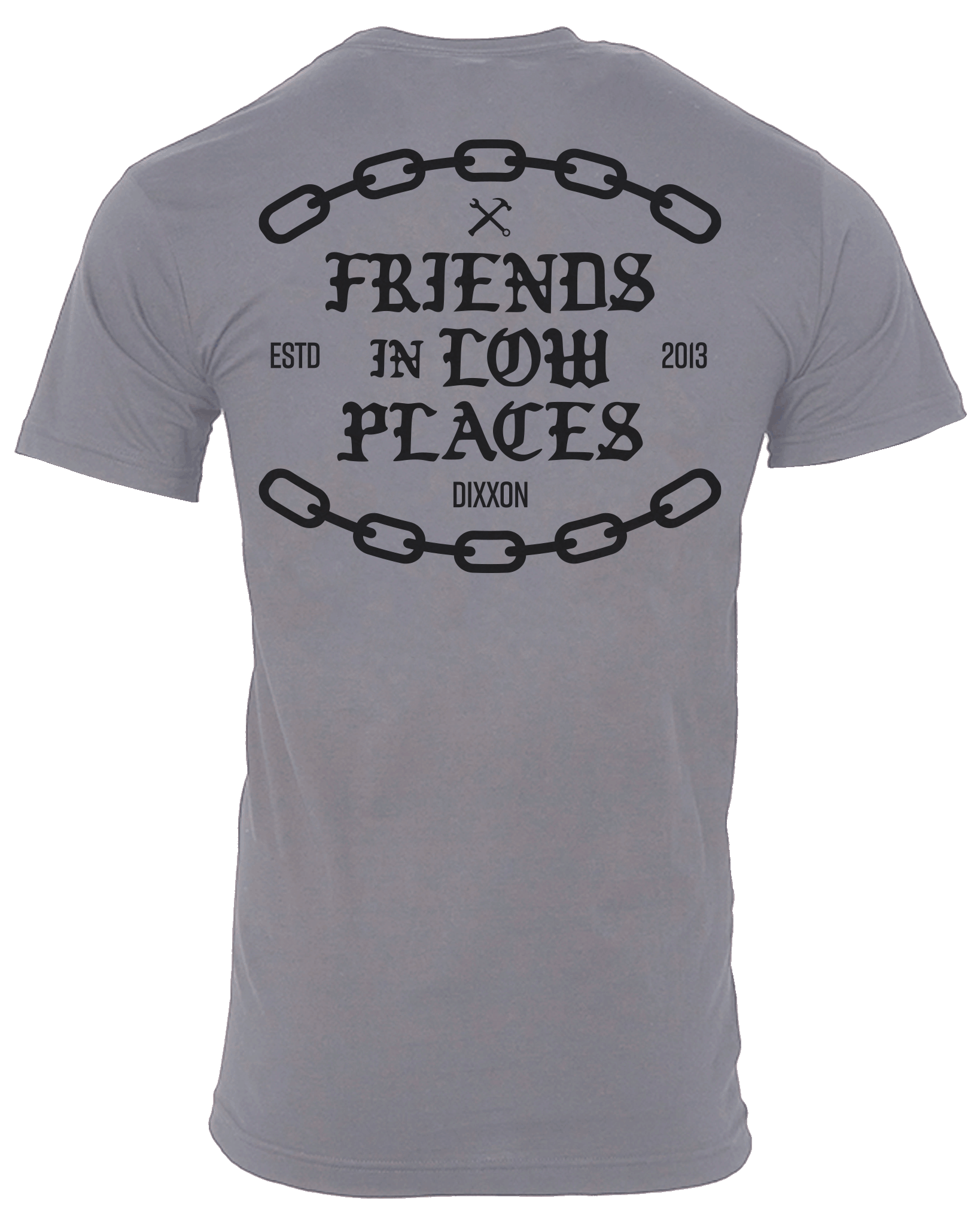 Low Places Chains T-Shirt - Charcoal