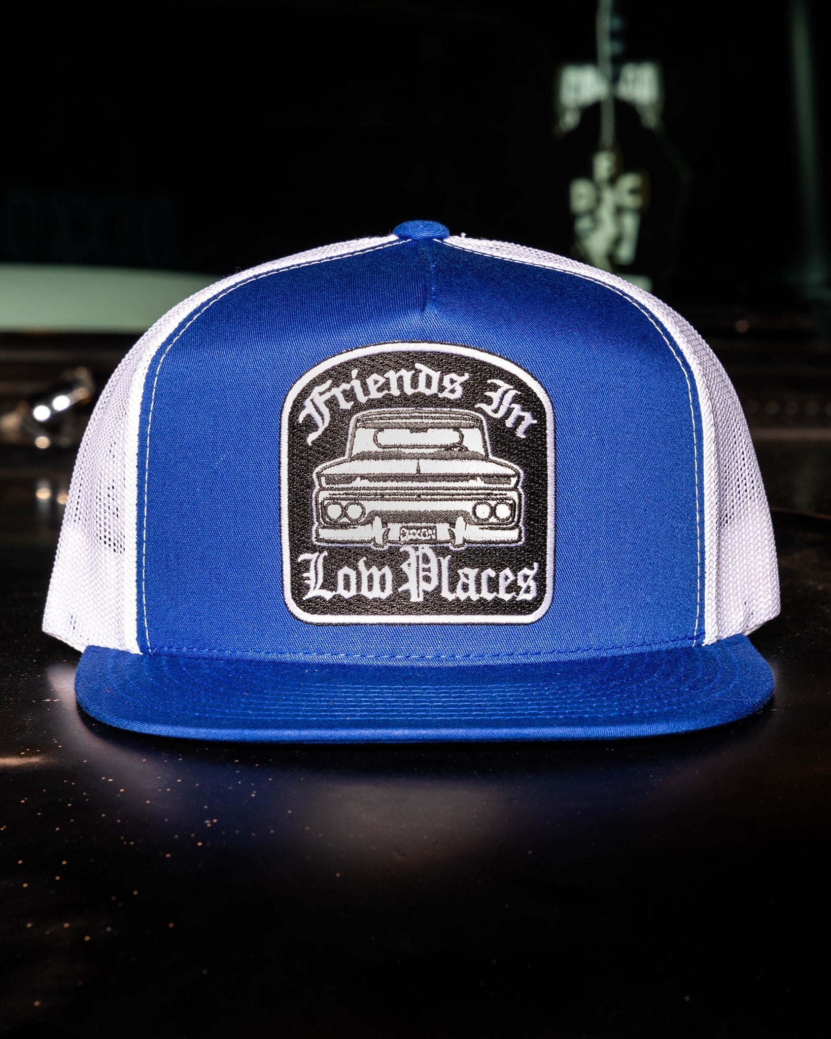 Low Places Flat Bill Trucker Snapback
