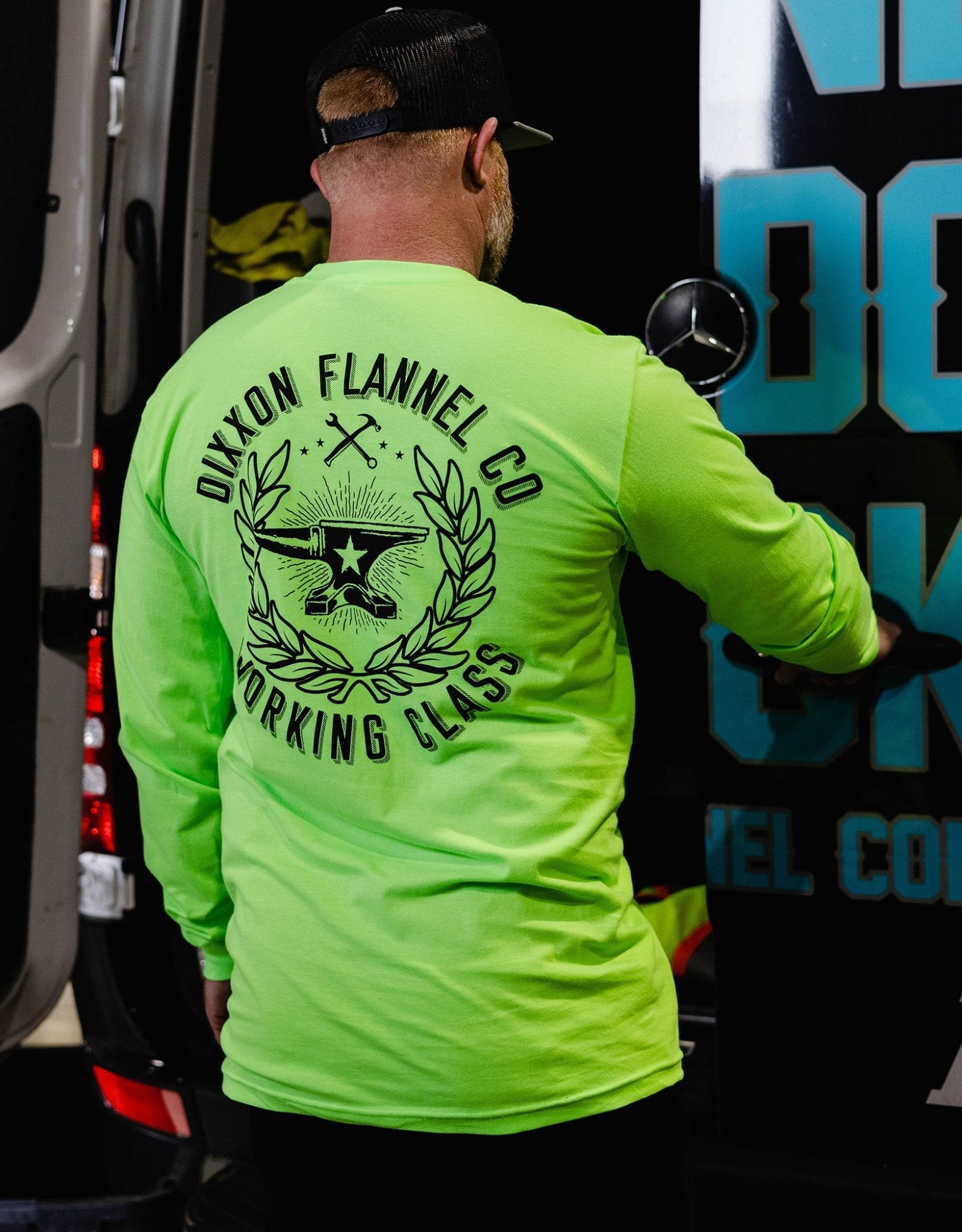 Makers Hi Vis Long Sleeve T-Shirt - Safety Green