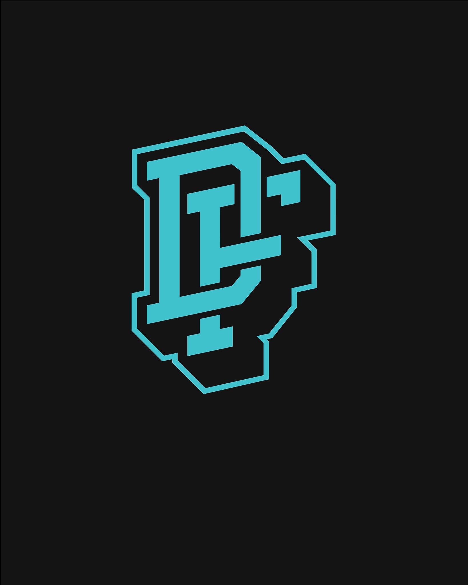 Monogram 12" Die Cut Sticker