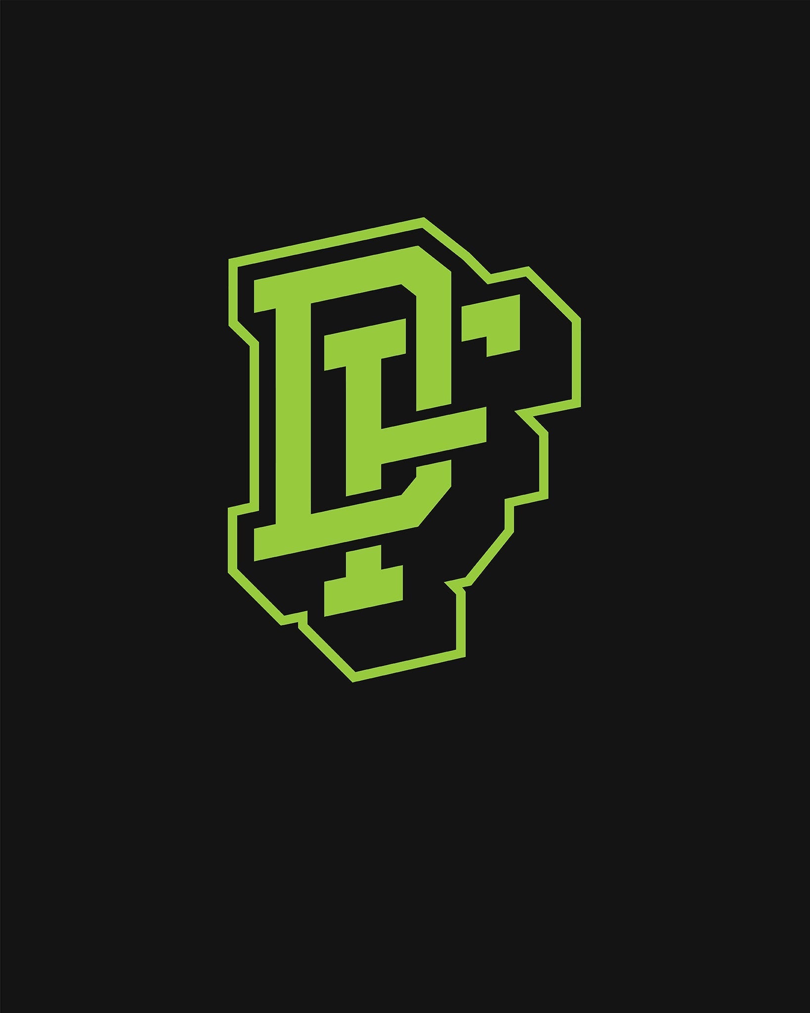 Monogram 12" Die Cut Sticker