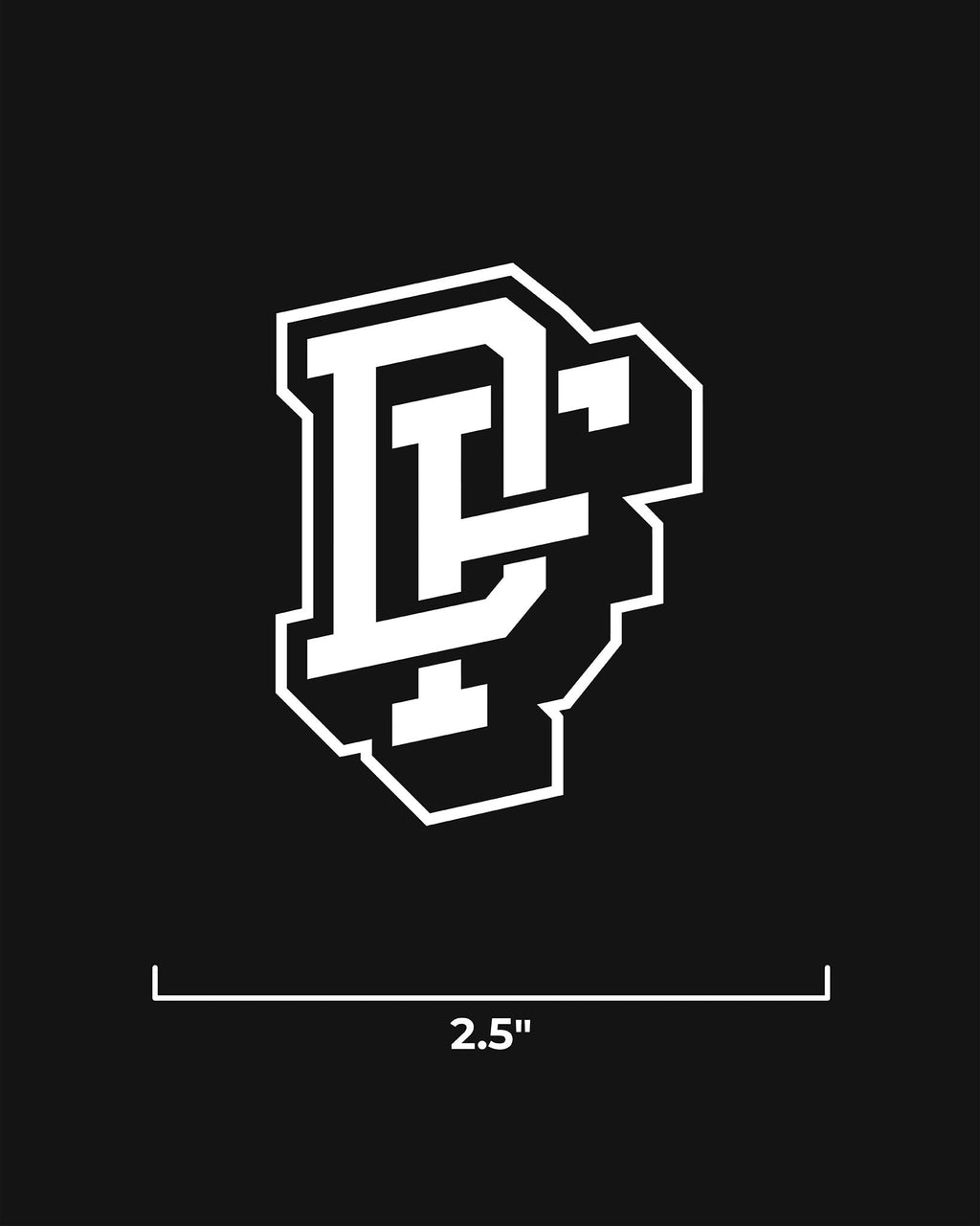 Monogram 2.5" Die Cut Sticker