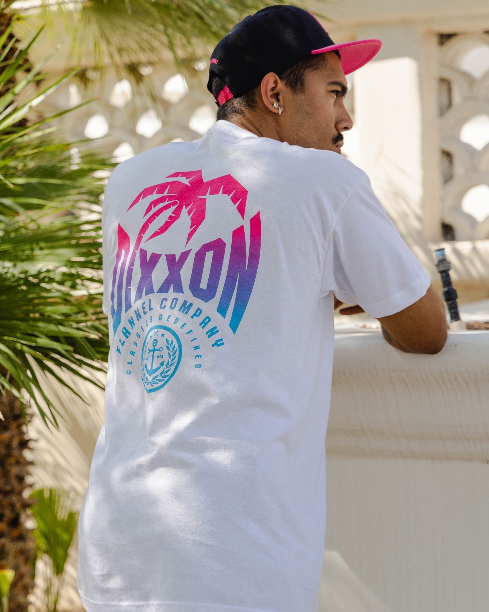Neon Palm T-Shirt - White