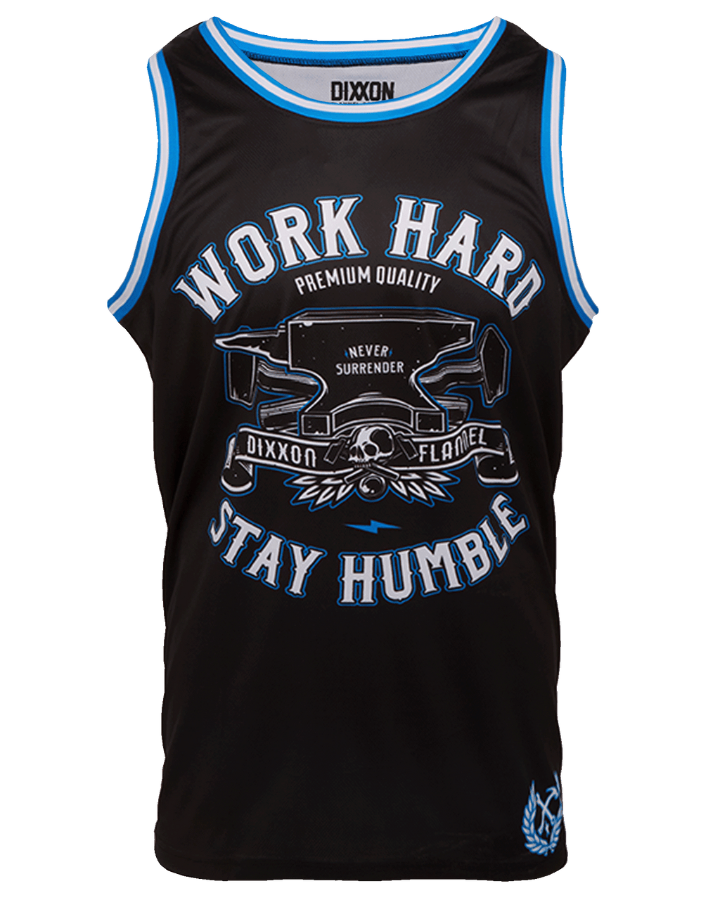 Never Surrender Jersey - Black, Blue, & White