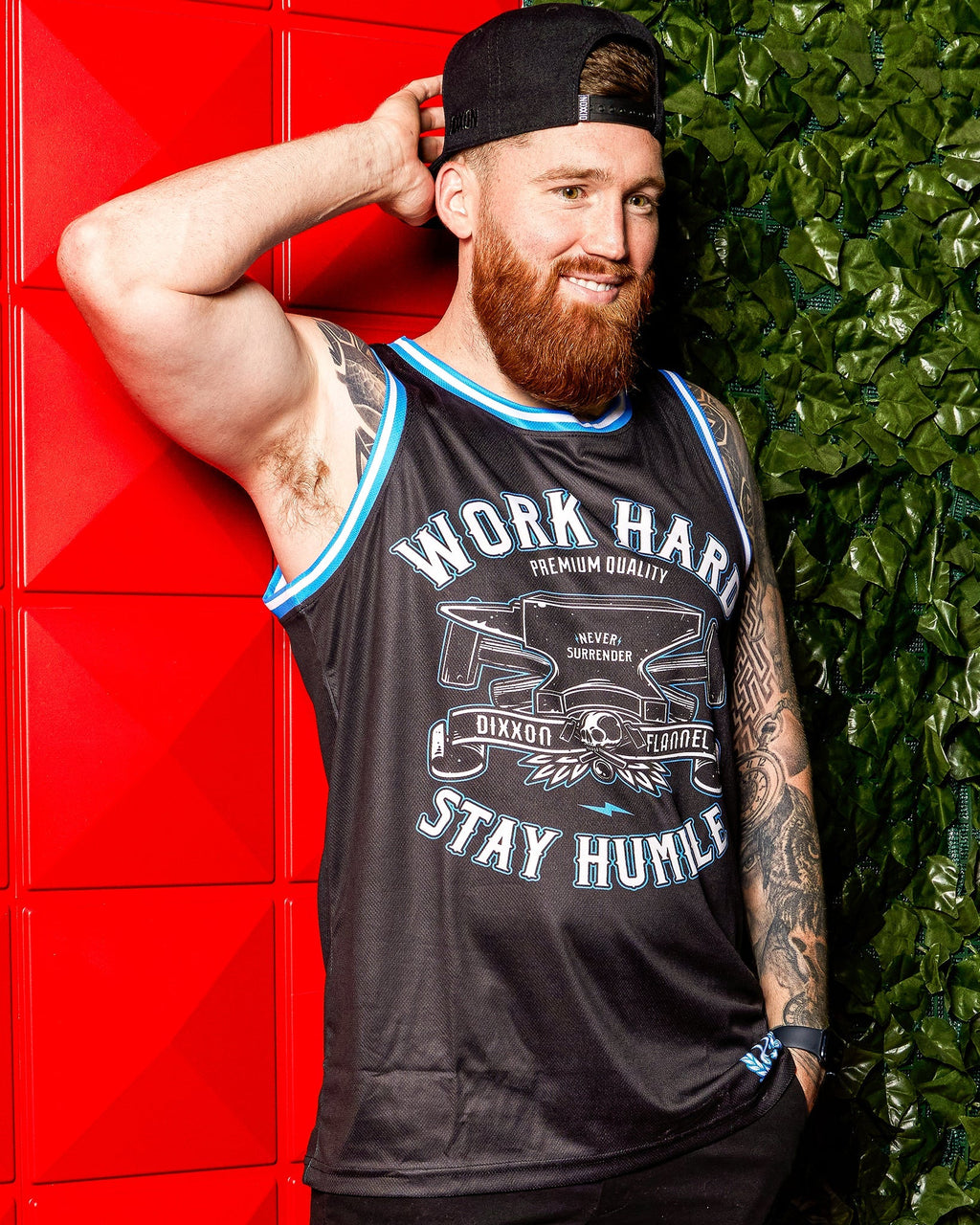 Never Surrender Jersey - Black, Blue, & White