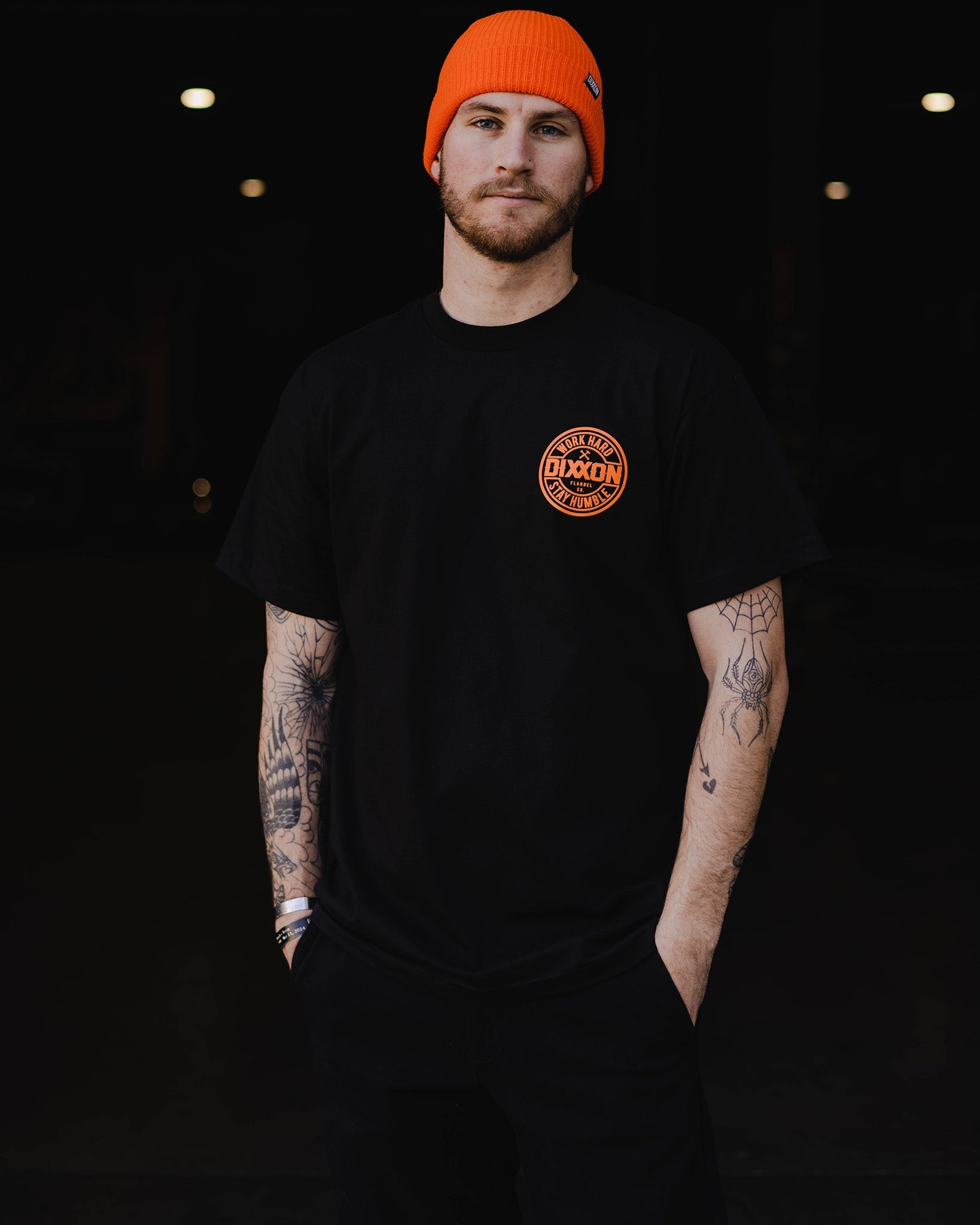 Orange Corpo T-Shirt - Black