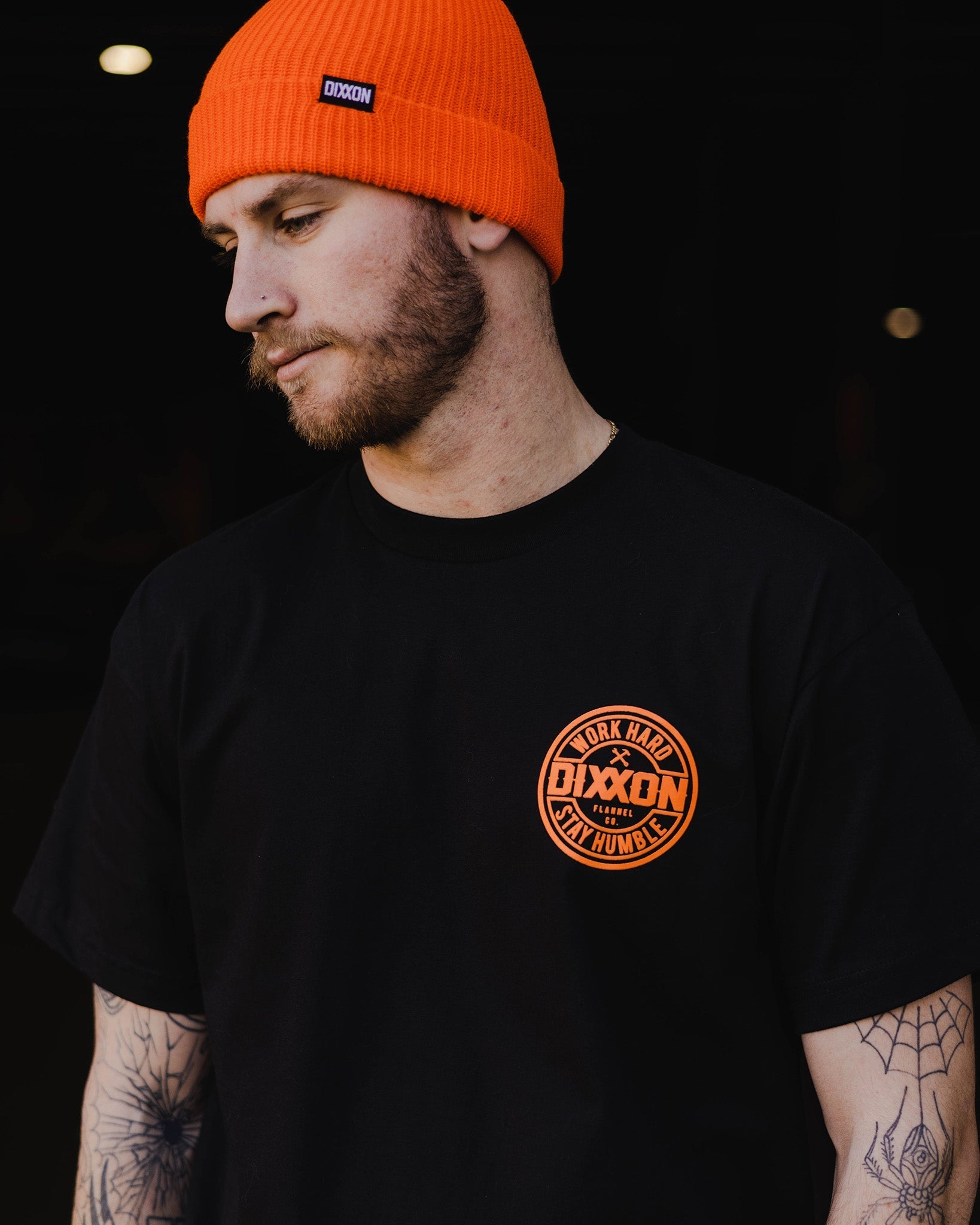 Orange Corpo T-Shirt - Black
