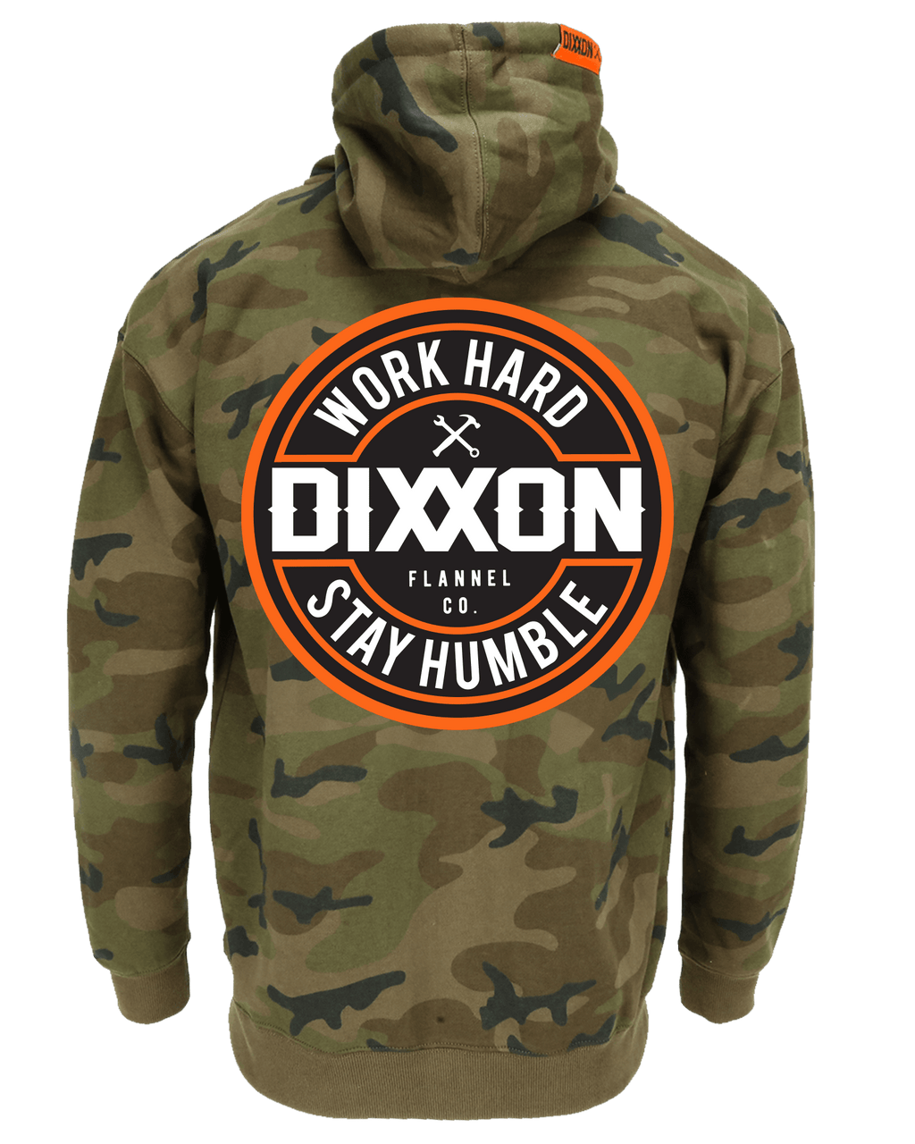 Orange Corpo Zip Up Hoodie - Camo