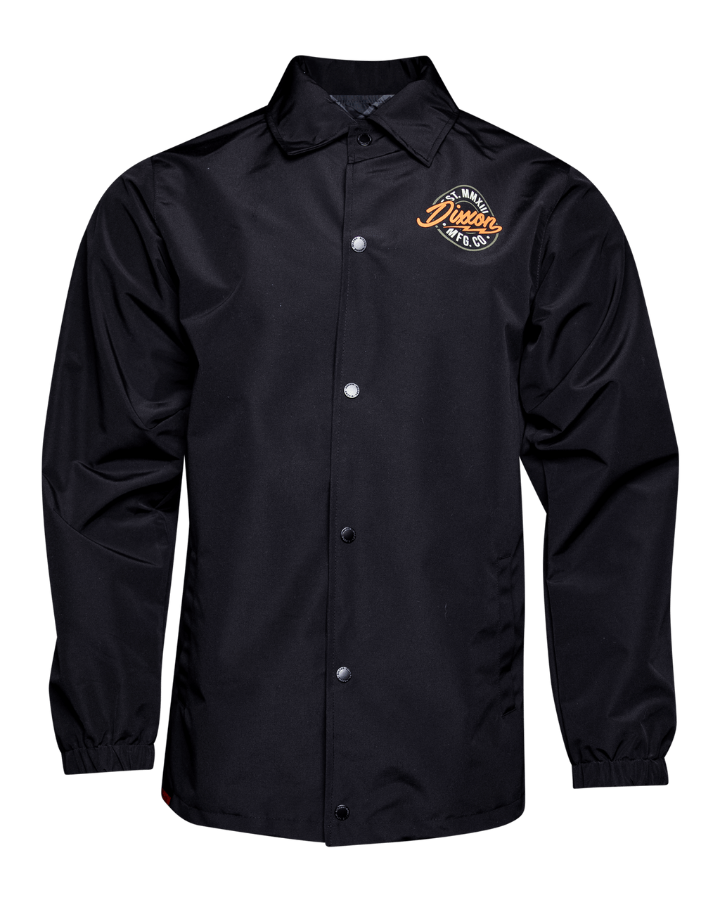 Orange & Gold MFG Badge Coaches Jacket - Black
