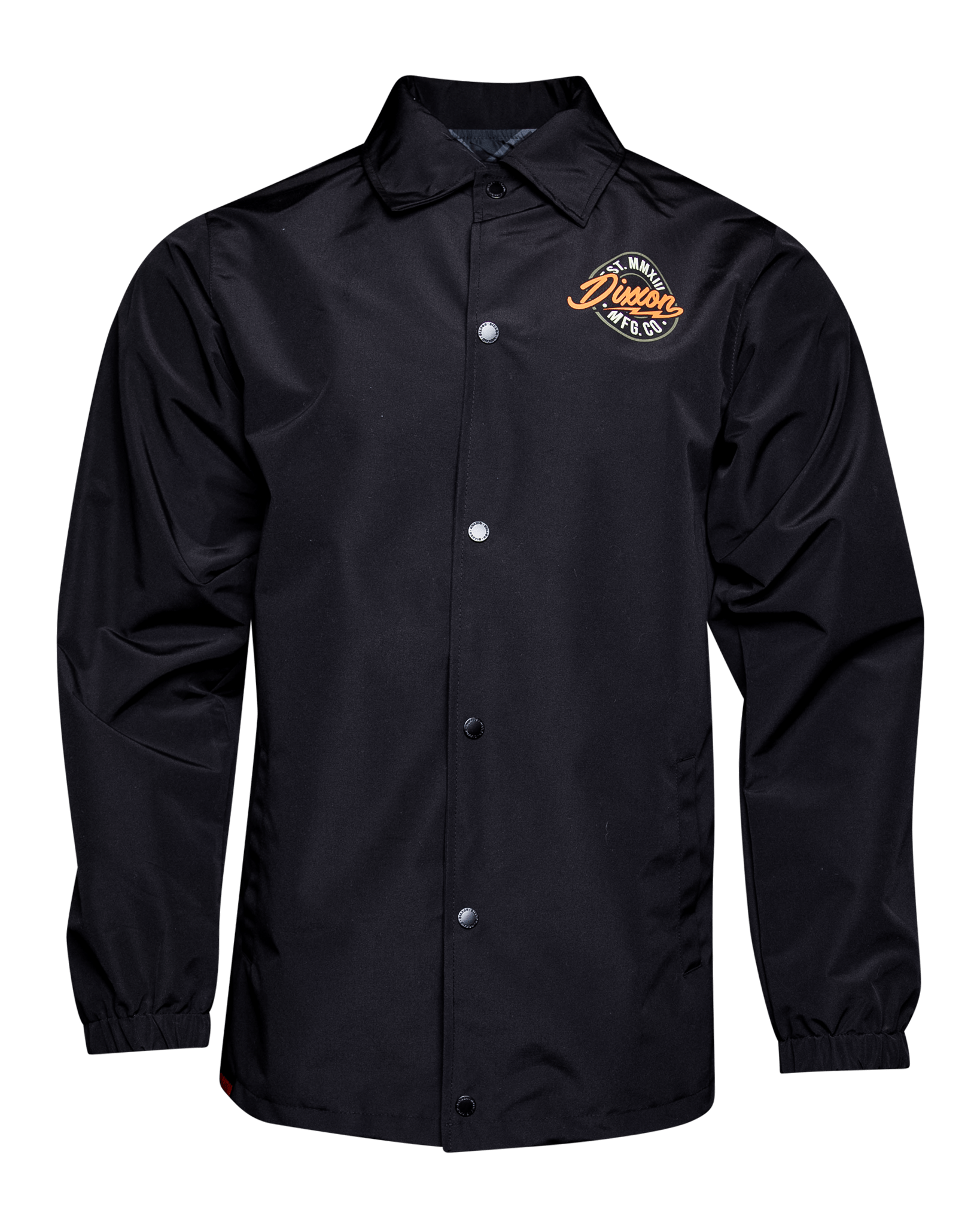 Orange & Gold MFG Badge Coaches Jacket - Black
