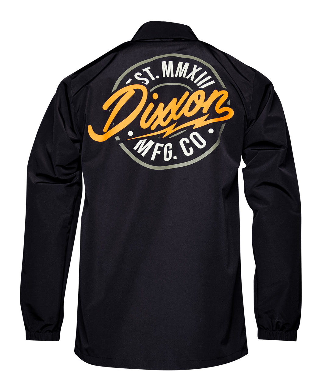Orange & Gold MFG Badge Coaches Jacket - Black