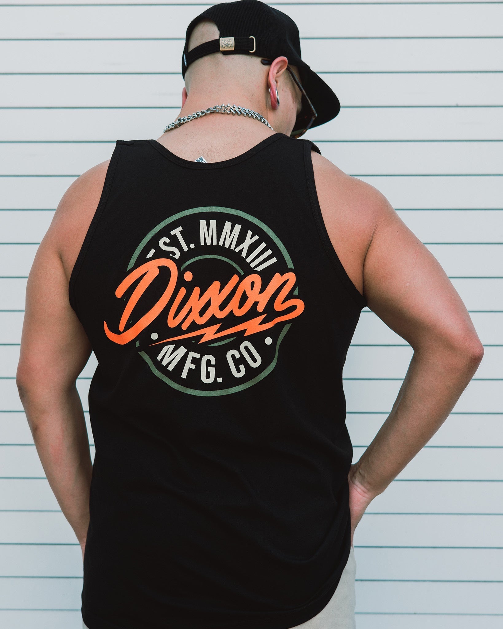 Orange/Gold Dixxon MFG Tank - Black