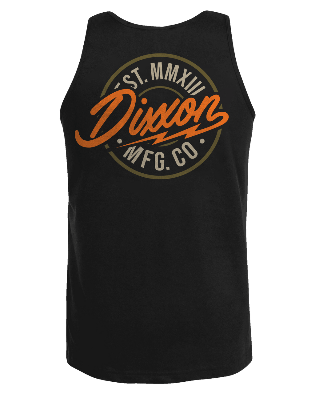 Orange/Gold Dixxon MFG Tank - Black