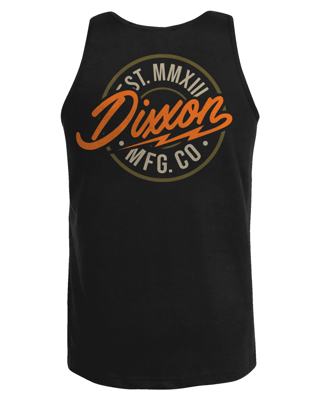 Orange/Gold Dixxon MFG Tank - Black