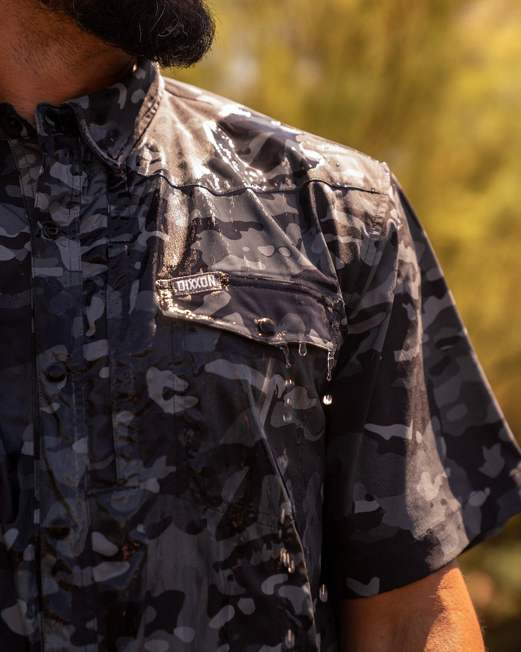 Outdoorsman Performance Short Sleeve - Black Camo
