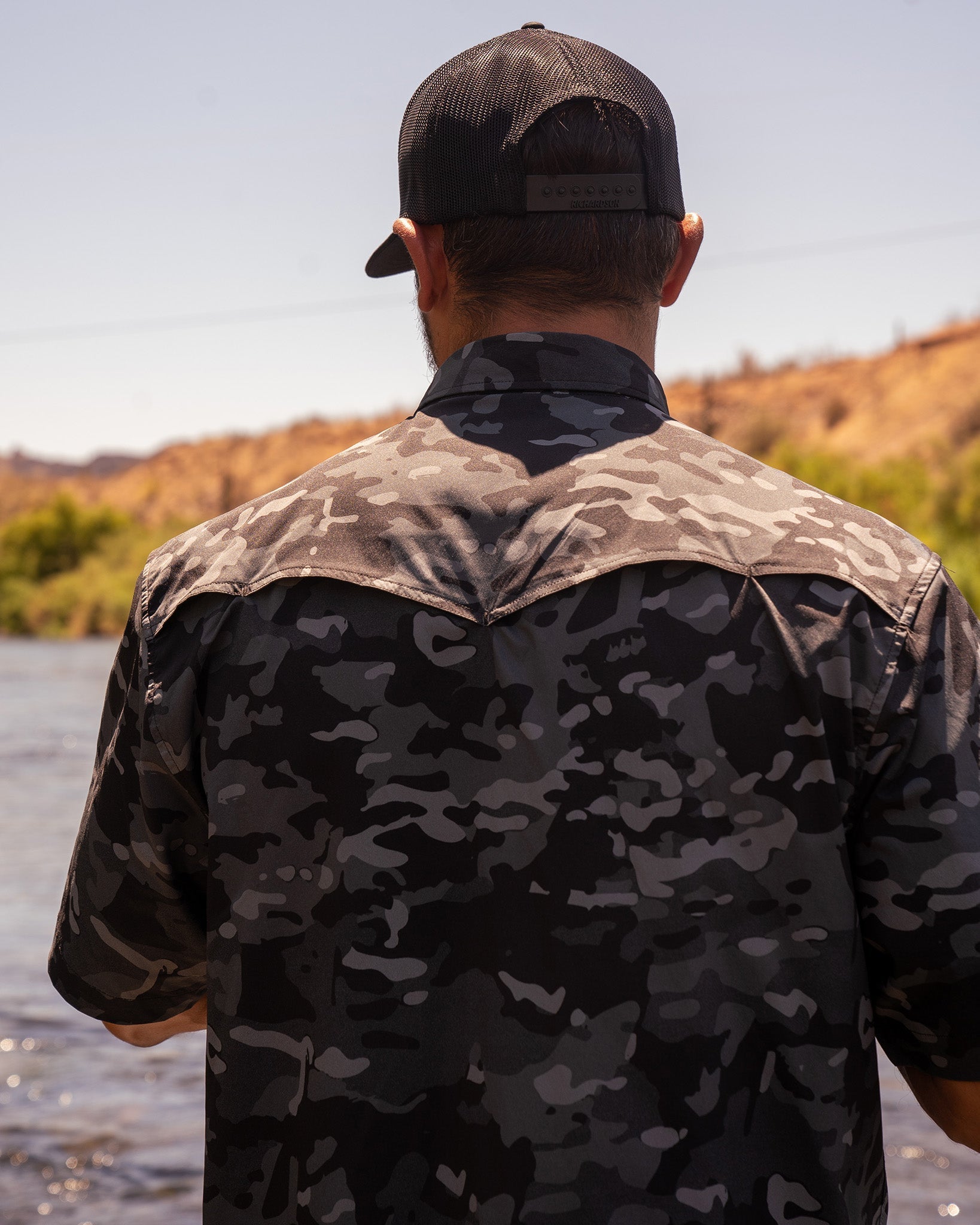 Outdoorsman Performance Short Sleeve - Black Camo