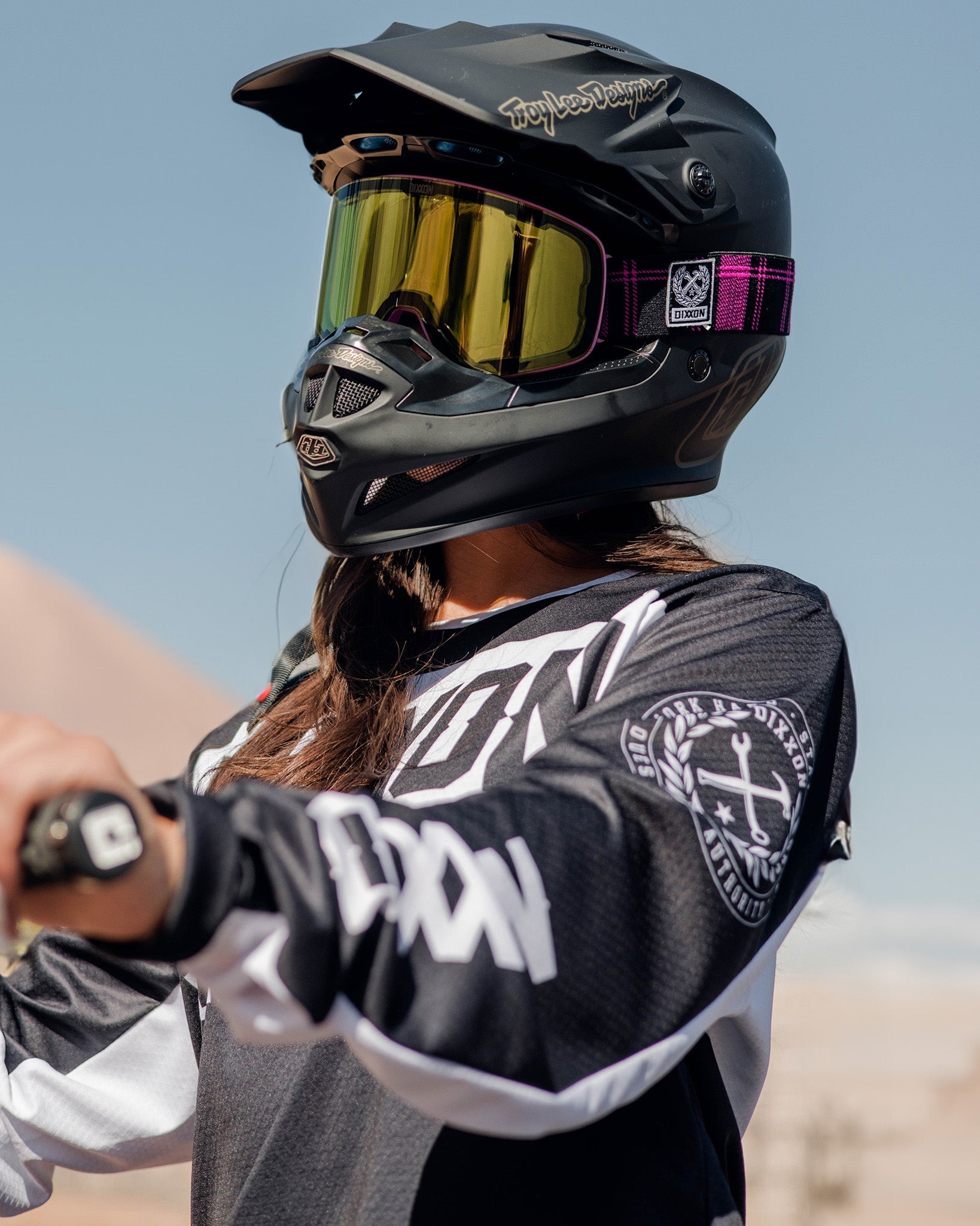 Outlander Magnetic SXS Goggles - Black & Pink