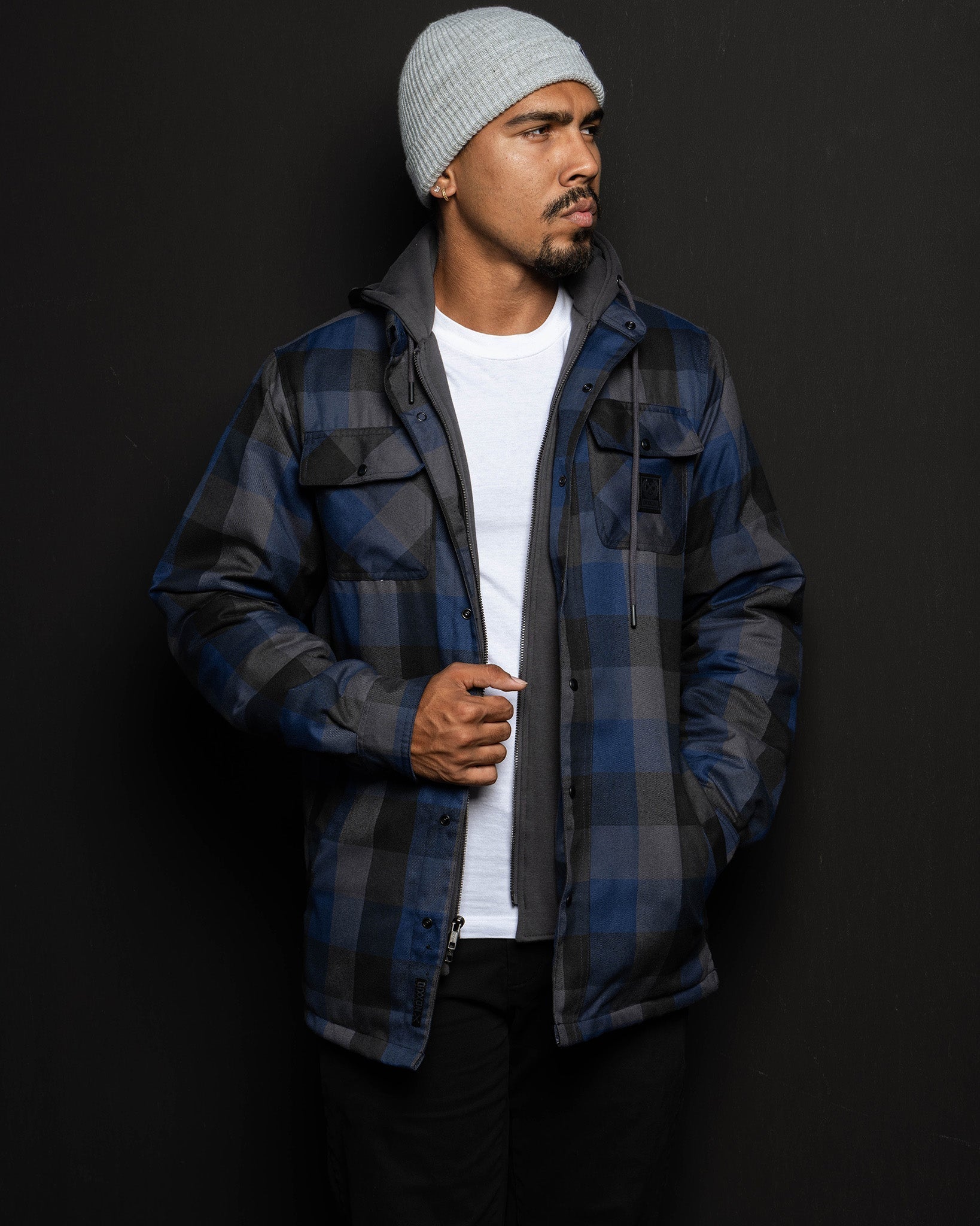 Overtime Hooded Flannel Jacket