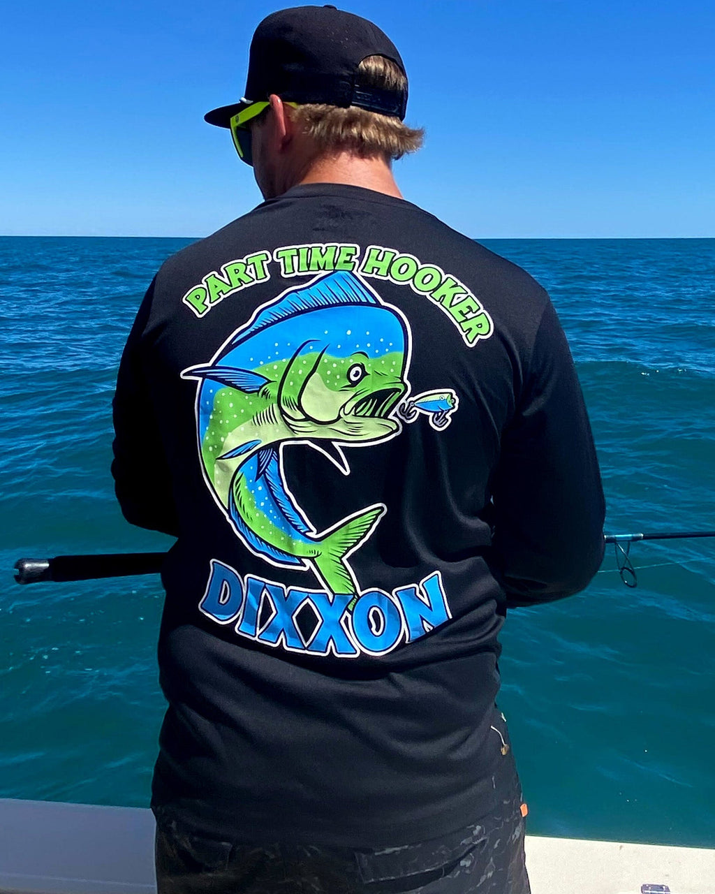 Part Time Hooker UV Long Sleeve T-Shirt - Black