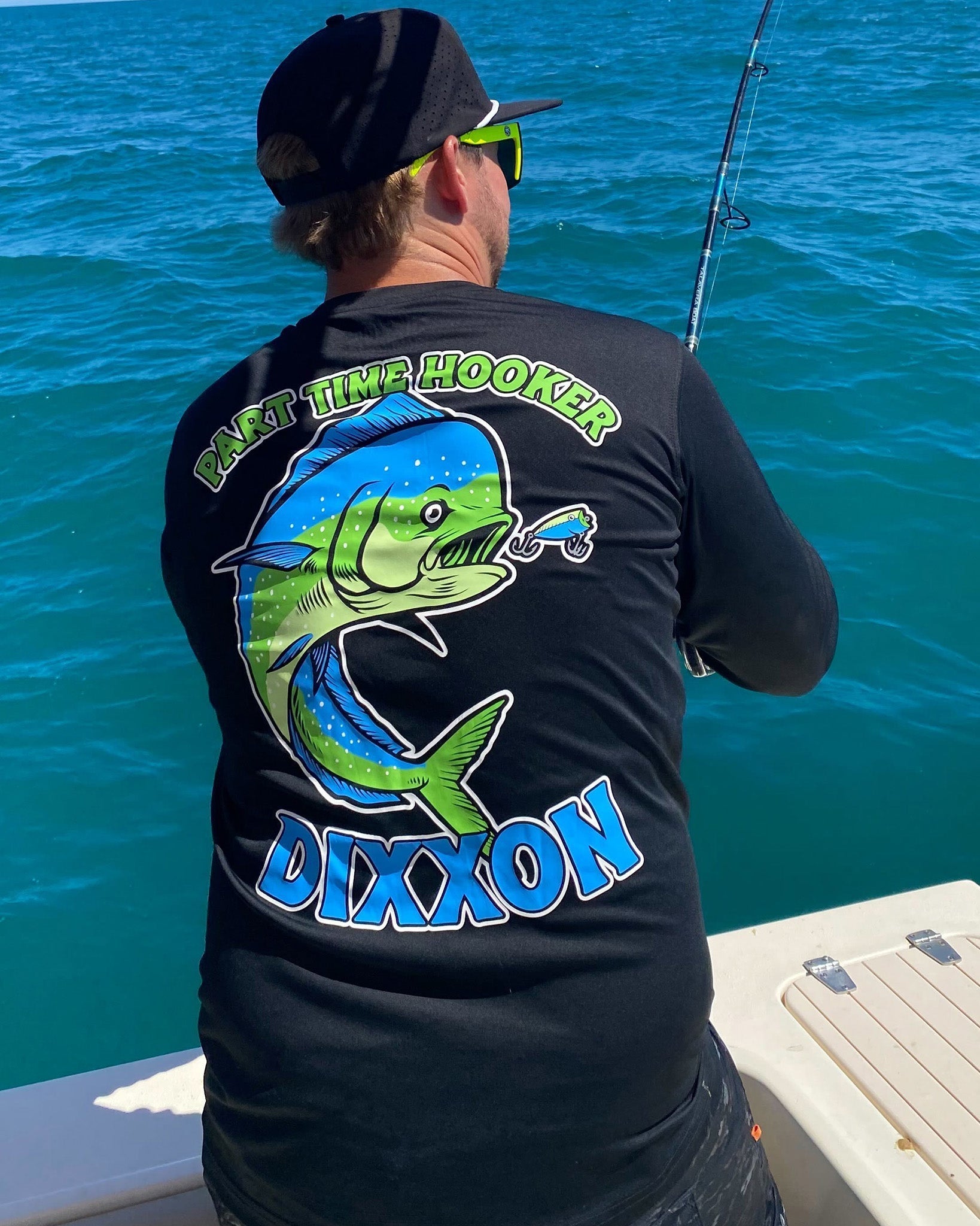 Part Time Hooker UV Long Sleeve T-Shirt - Black