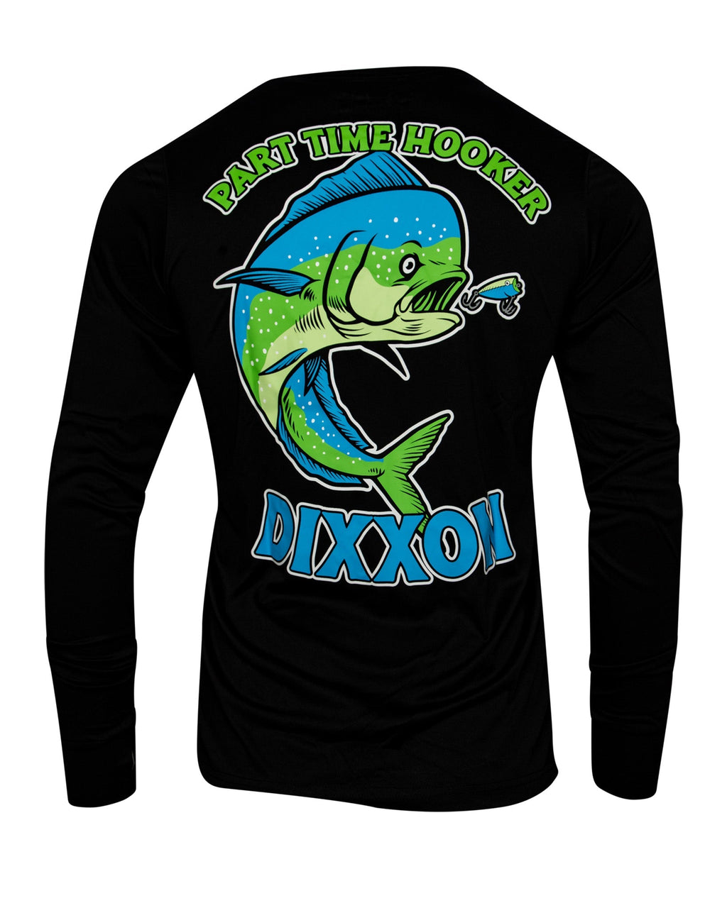 Part Time Hooker UV Long Sleeve T-Shirt - Black