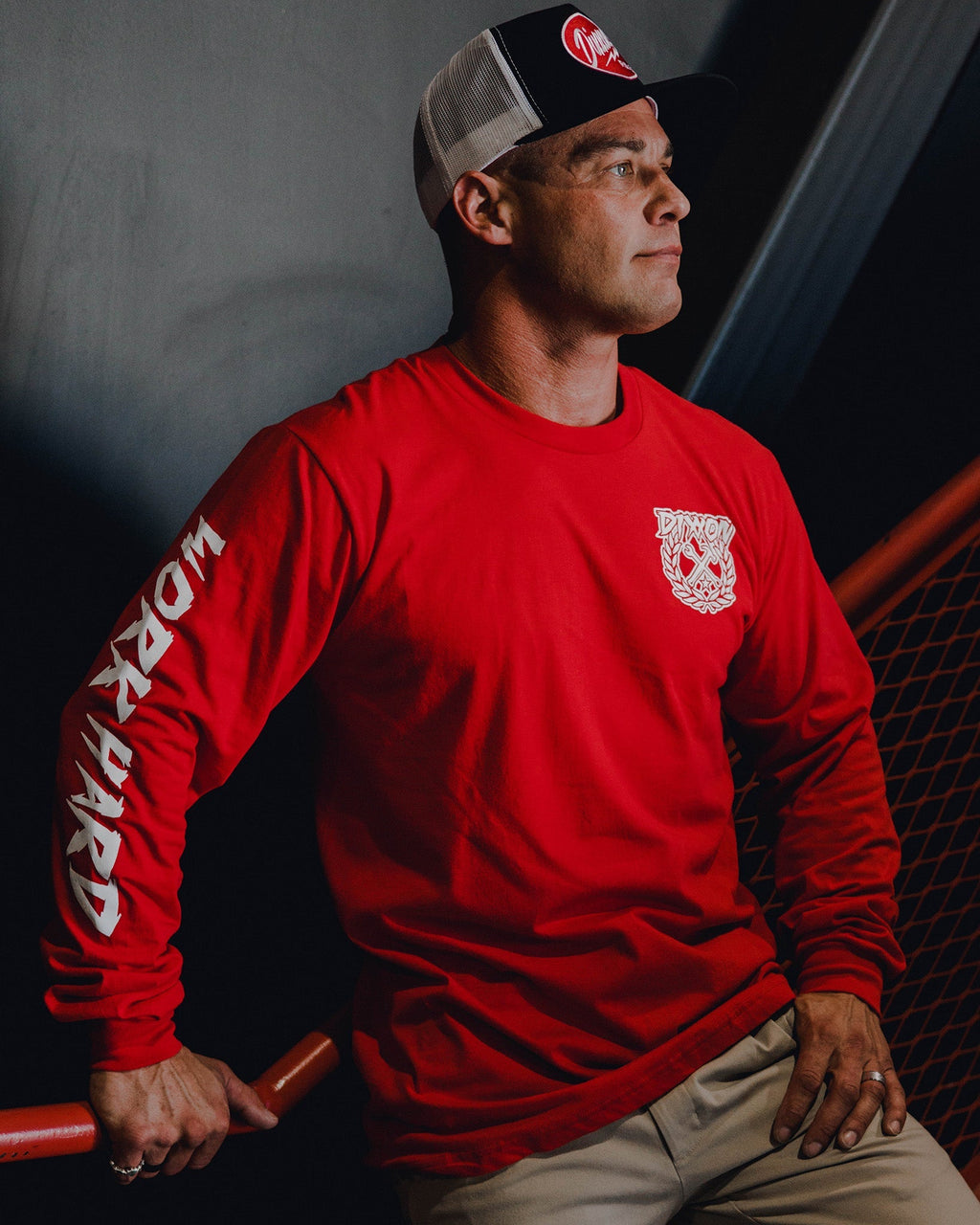 Party Crest Long Sleeve T-Shirt - Red