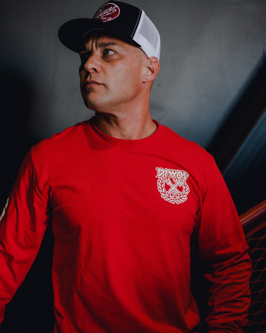 Party Crest Long Sleeve T-Shirt - Red