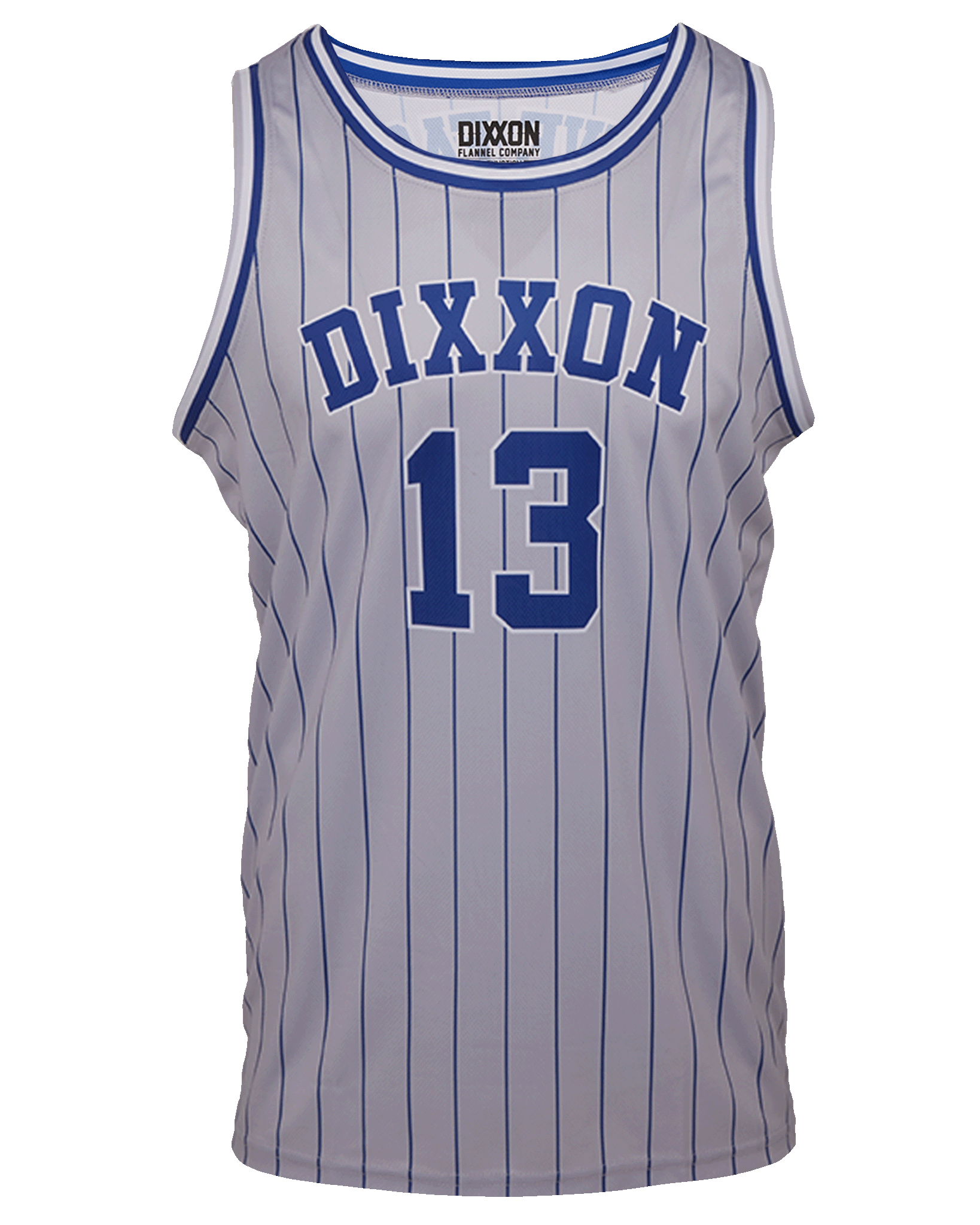 Pinstripe Jersey - Gray, Blue, & White