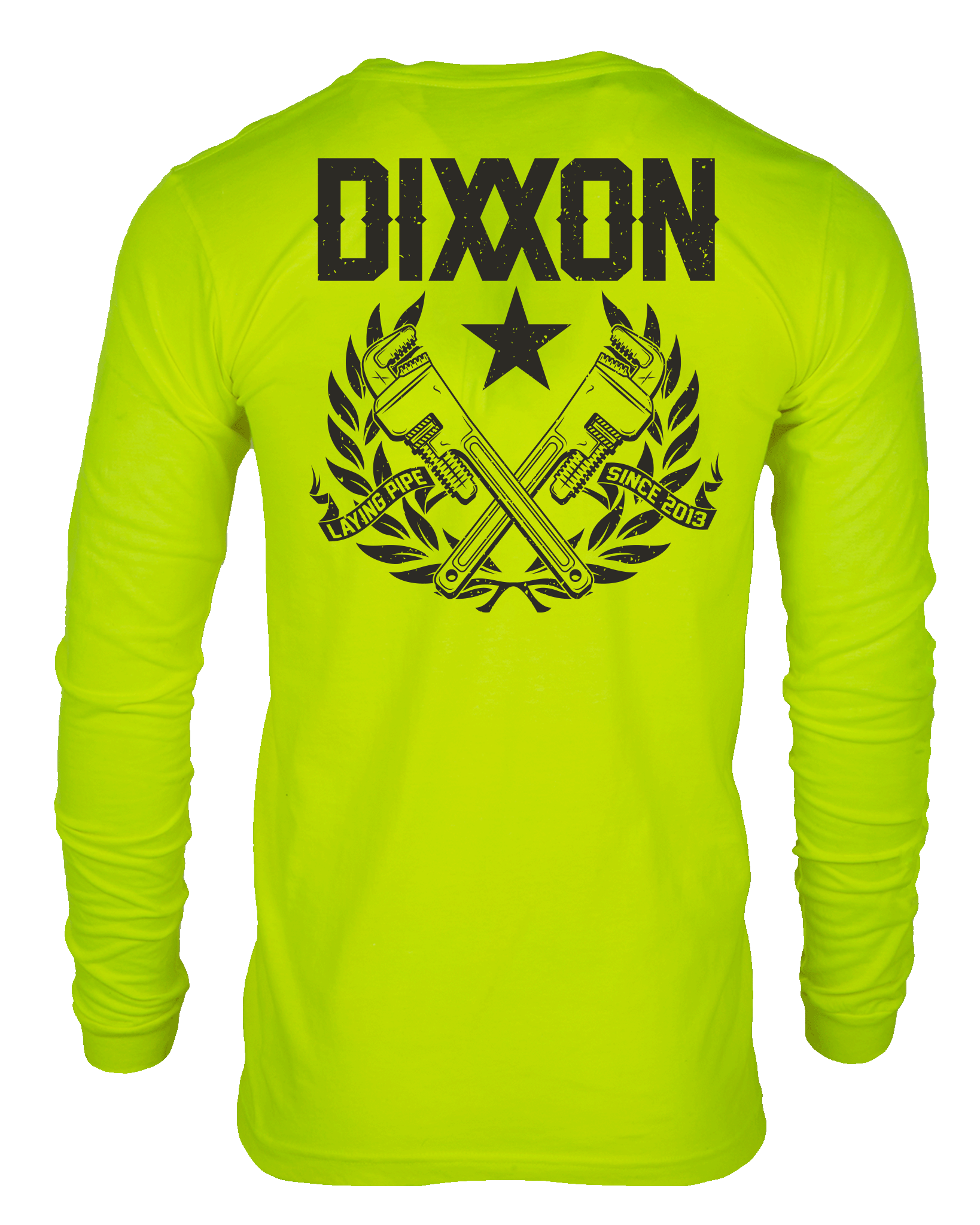 Pipe Layer Hi Vis Long Sleeve T-Shirt - Yellow