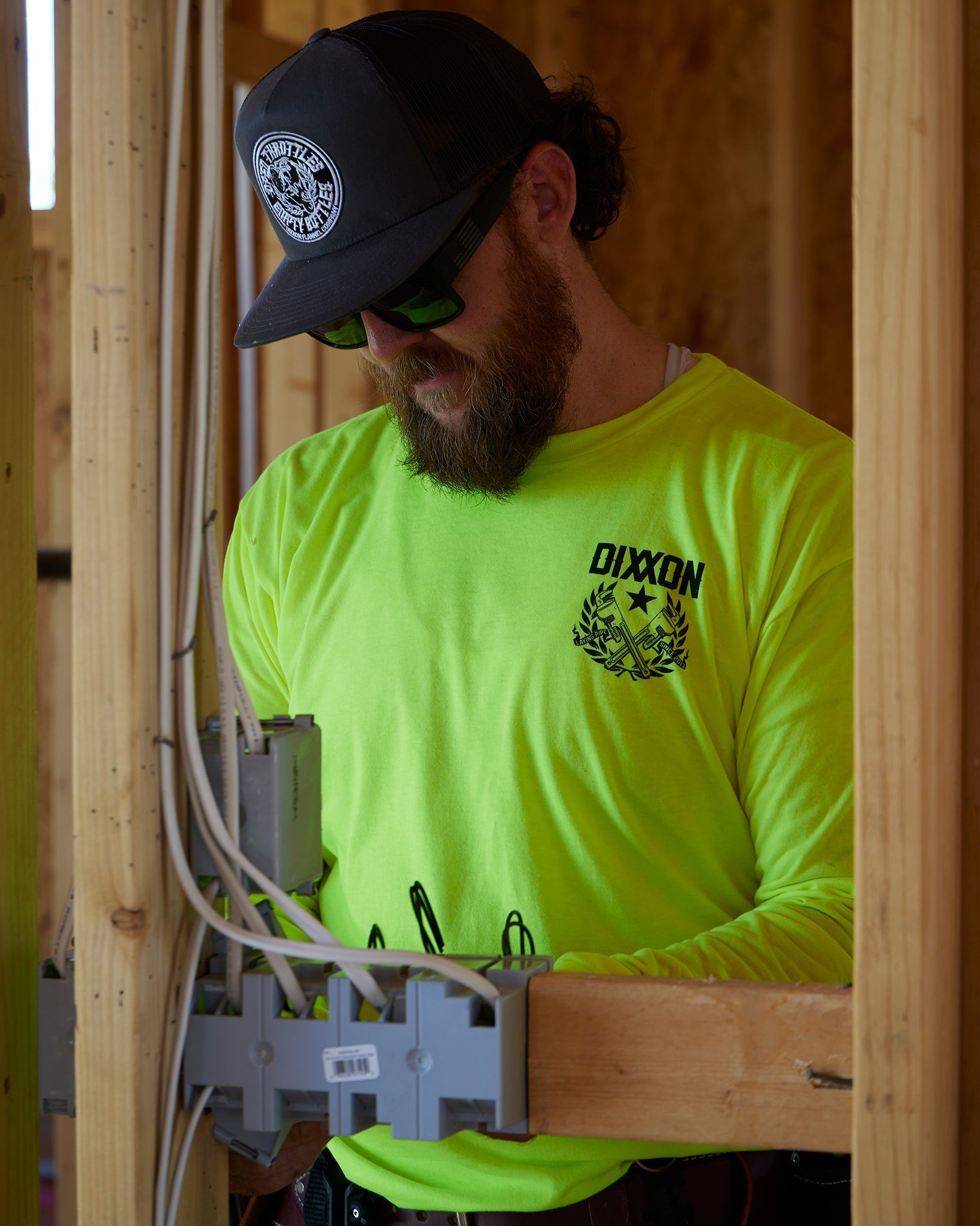 Pipe Layer Hi Vis Long Sleeve T-Shirt - Yellow