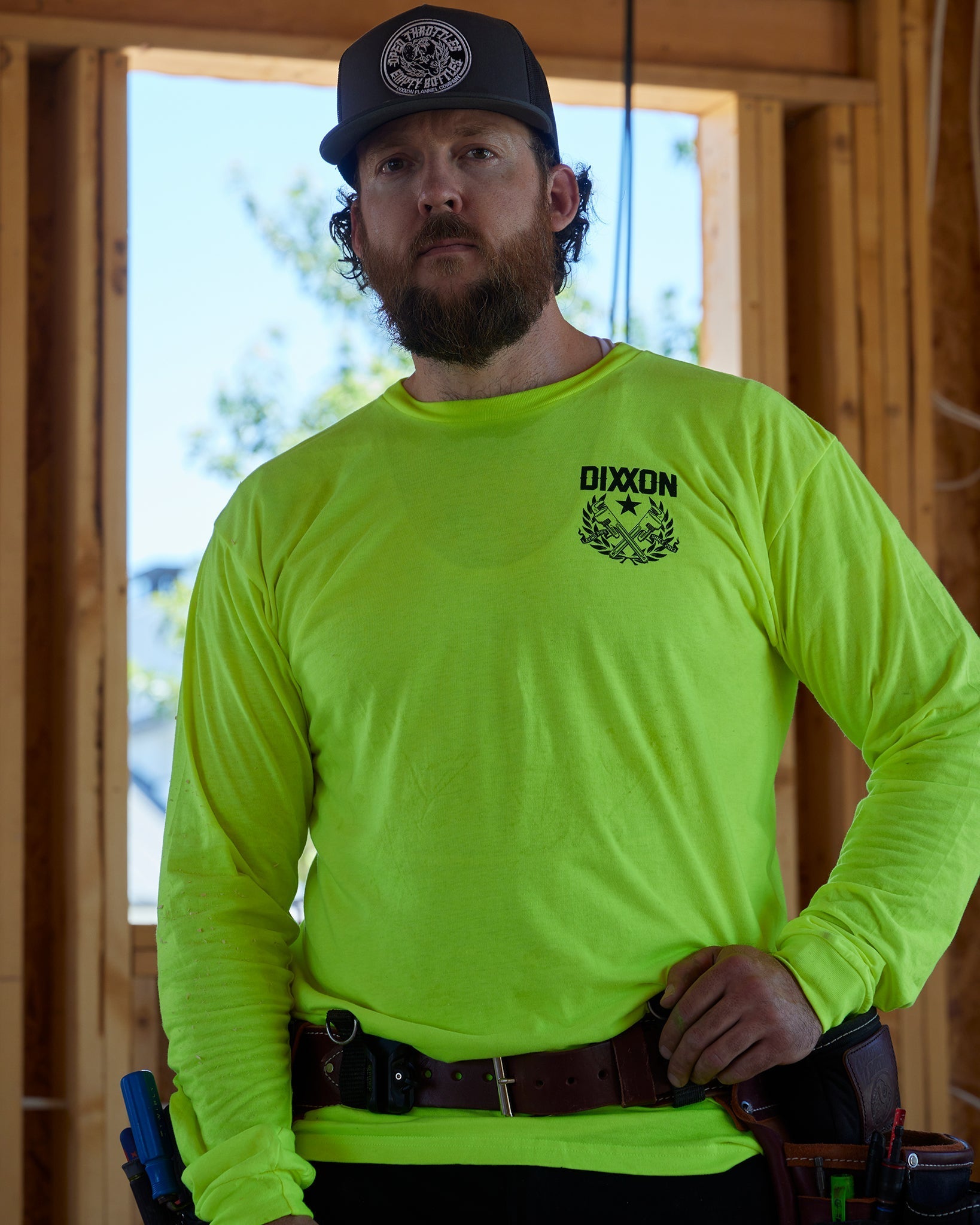Pipe Layer Hi Vis Long Sleeve T-Shirt - Yellow