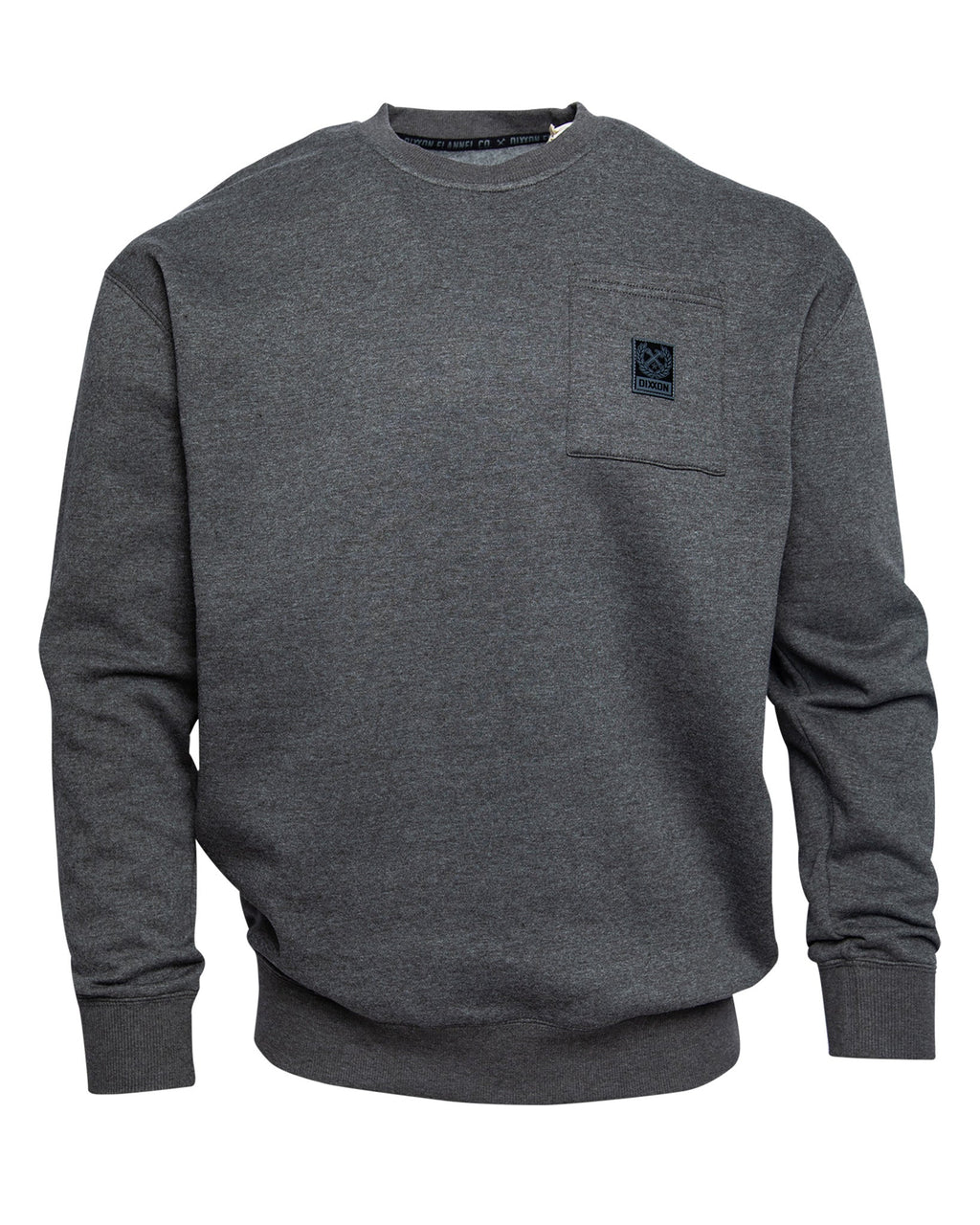 Pocket Crewneck - Heathered Charcoal