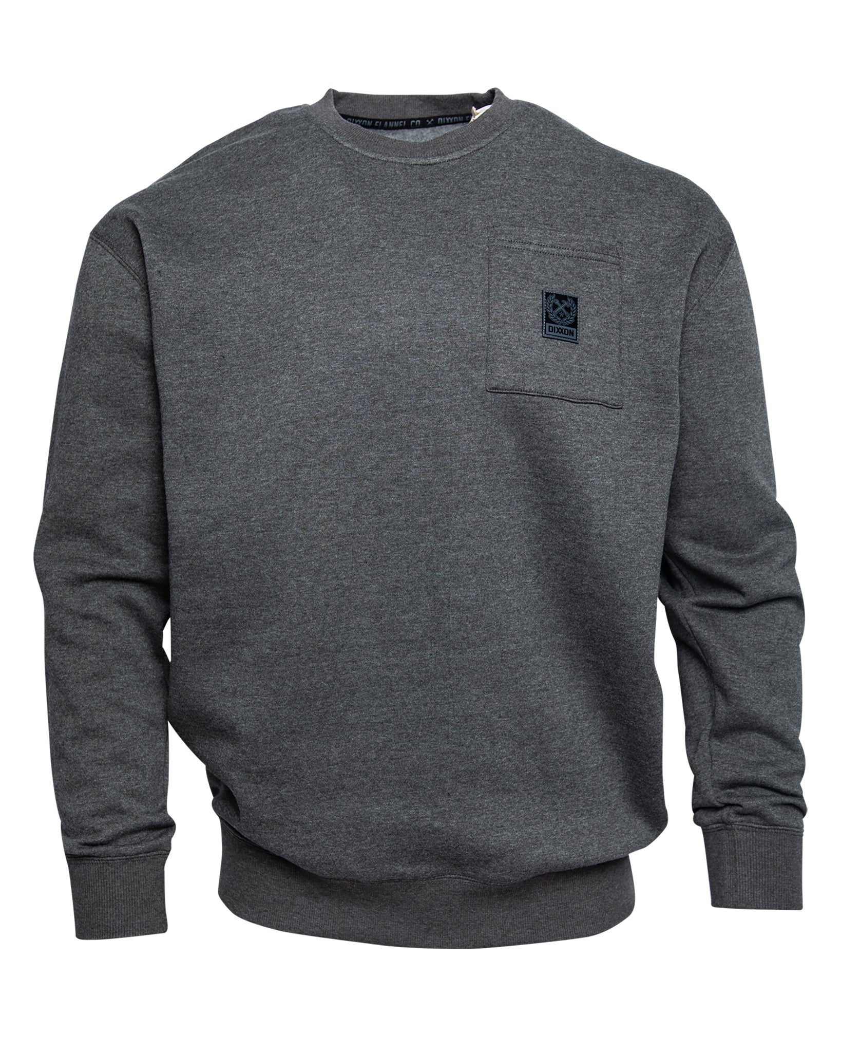 Women's Pocket Crewneck Sweatshirt - Heather Charcoal