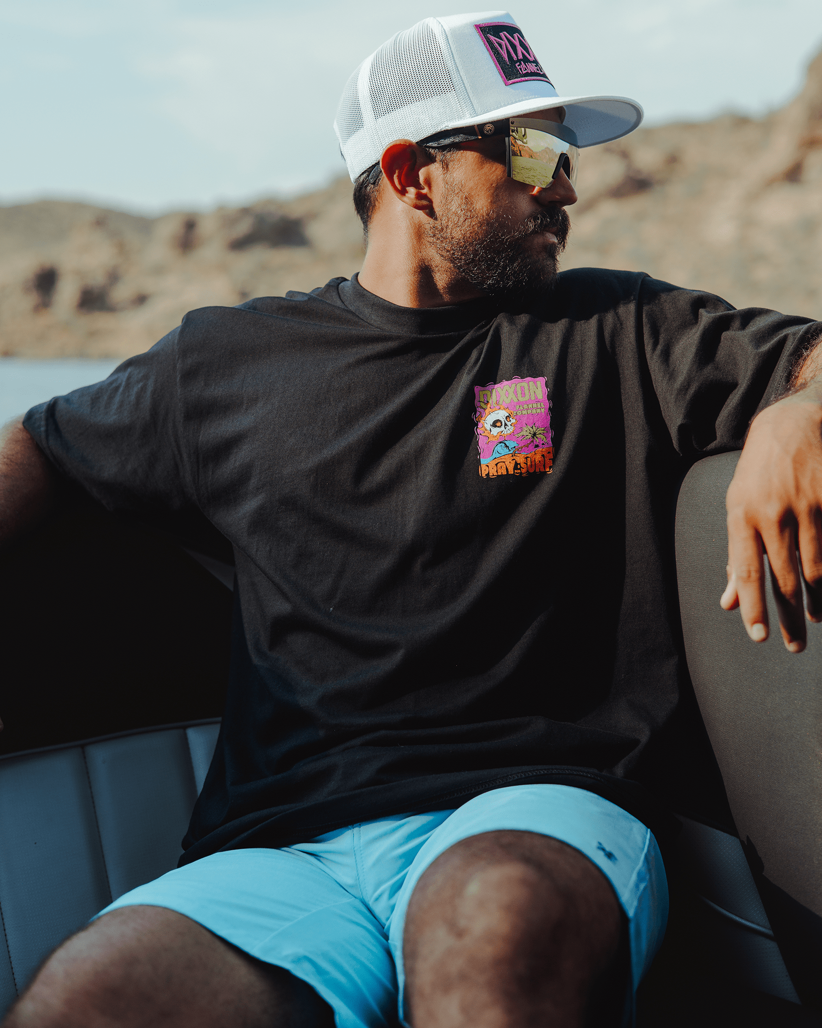 Pray for Surf T-Shirt - Black