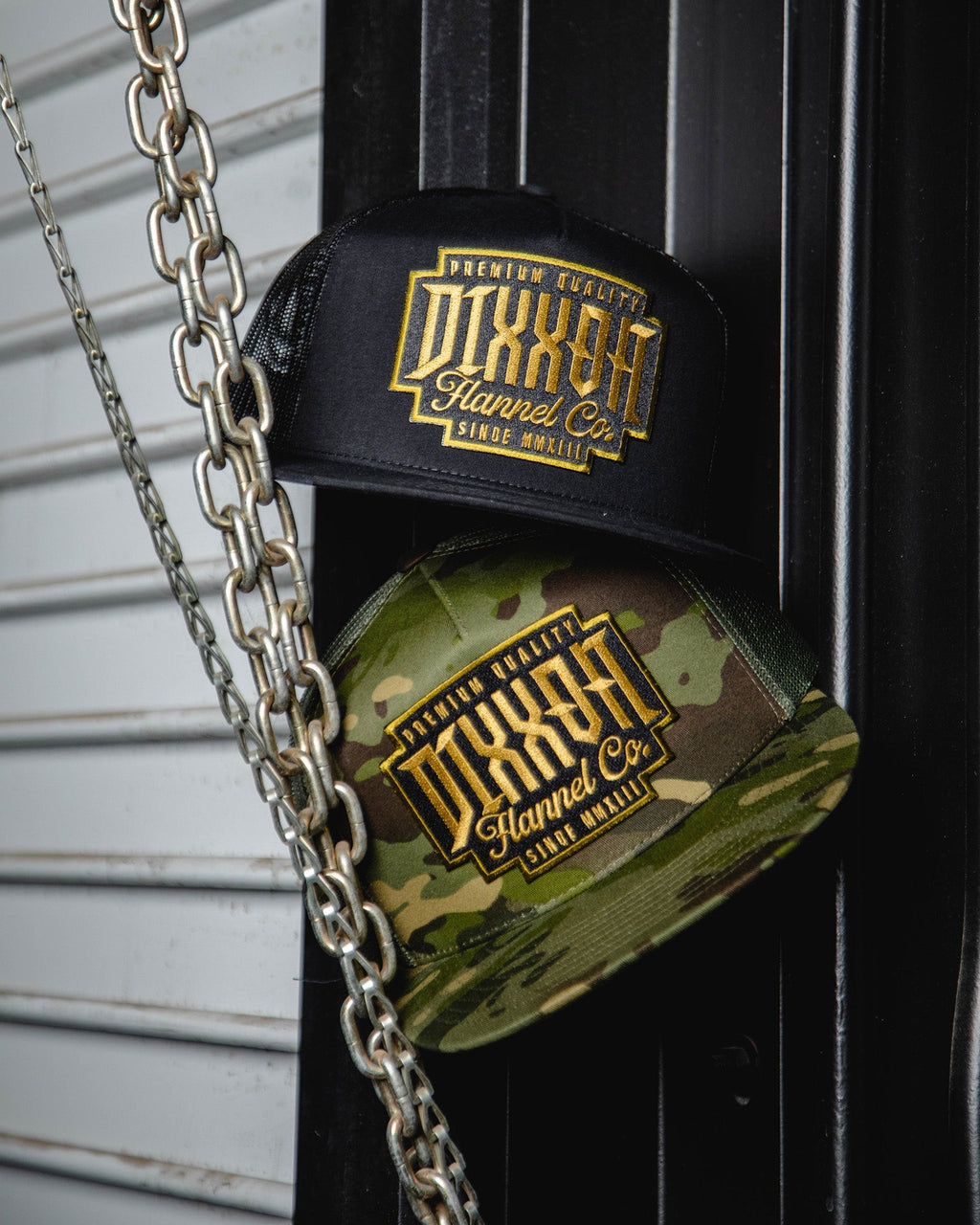 Premo Flat Bill Trucker Snapback - Black & Gold