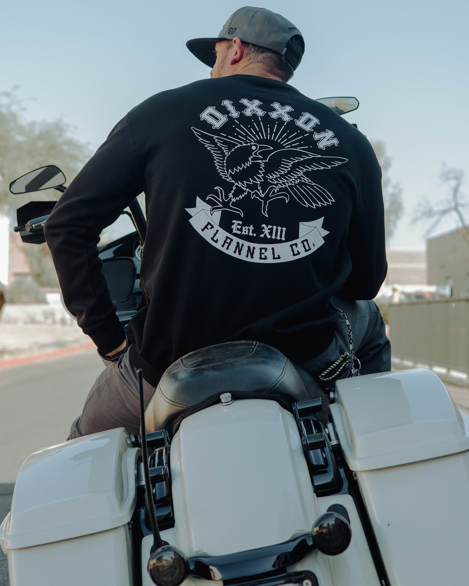 Raven Crewneck Sweatshirt - Black