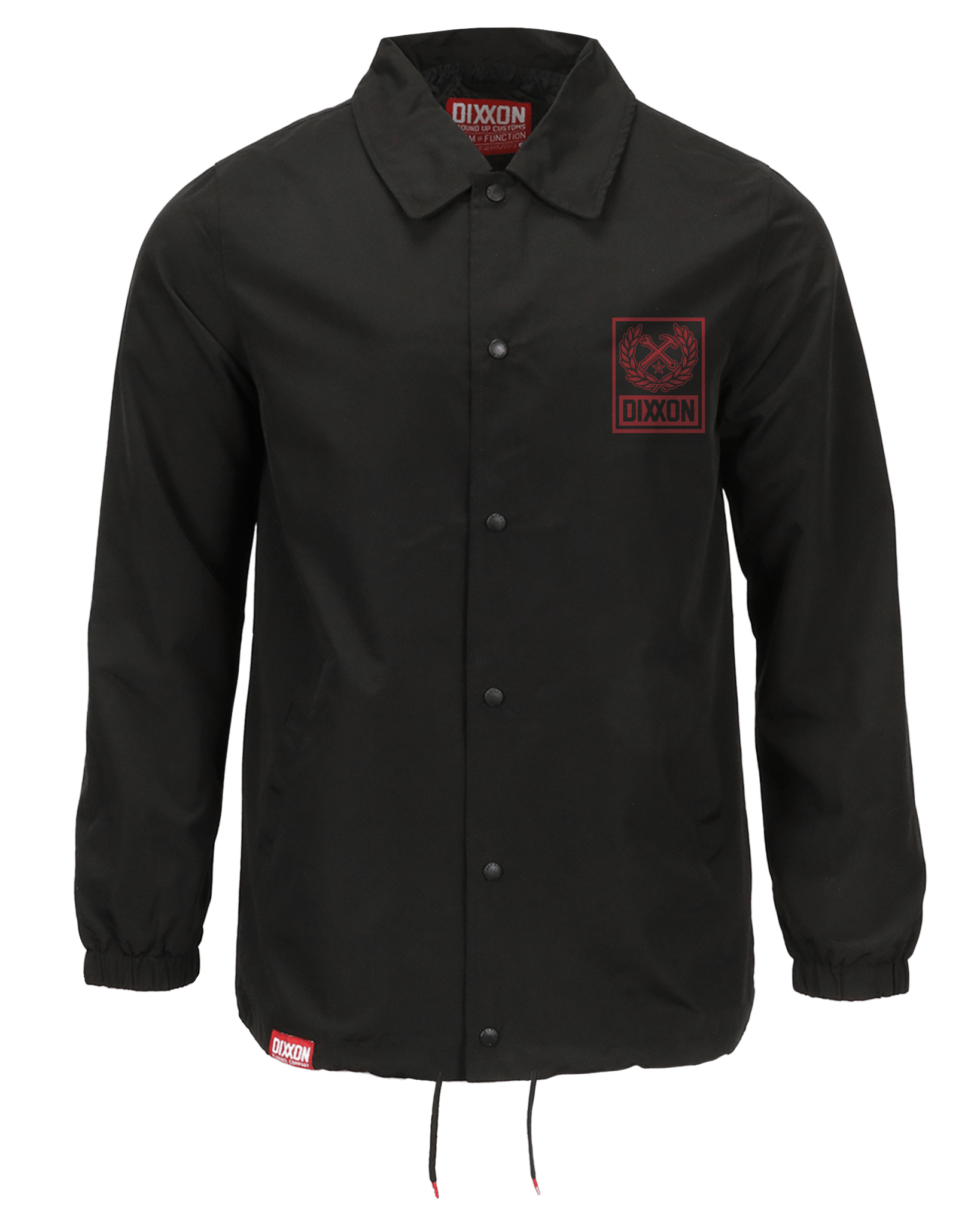 Red Box Crest Coaches Jacket - Black