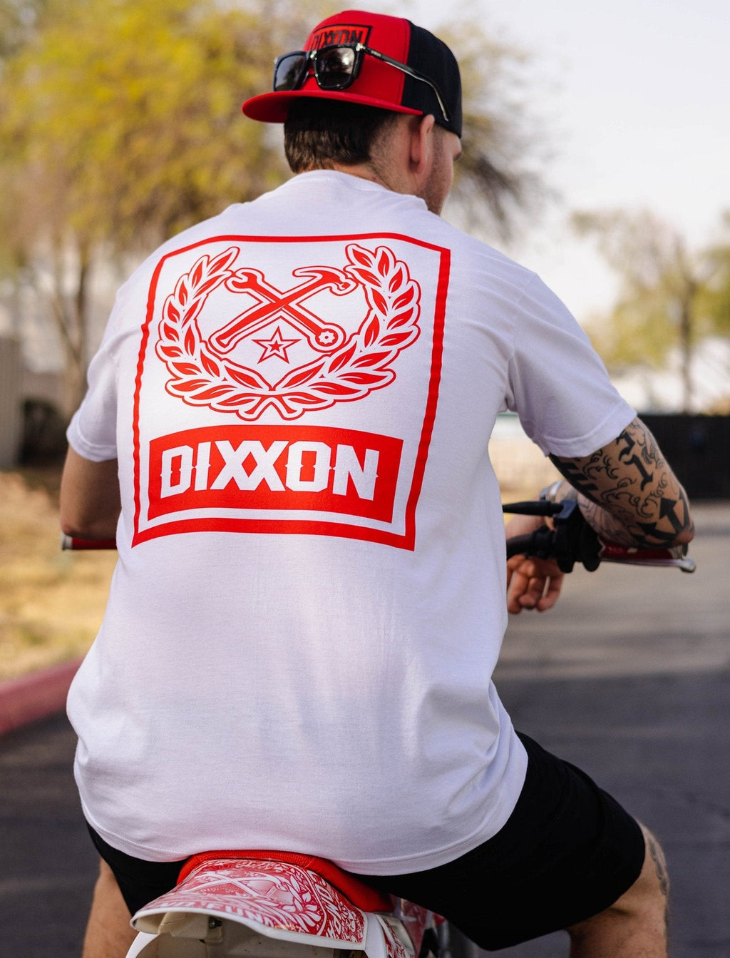 Red Box Crest T-Shirt - White