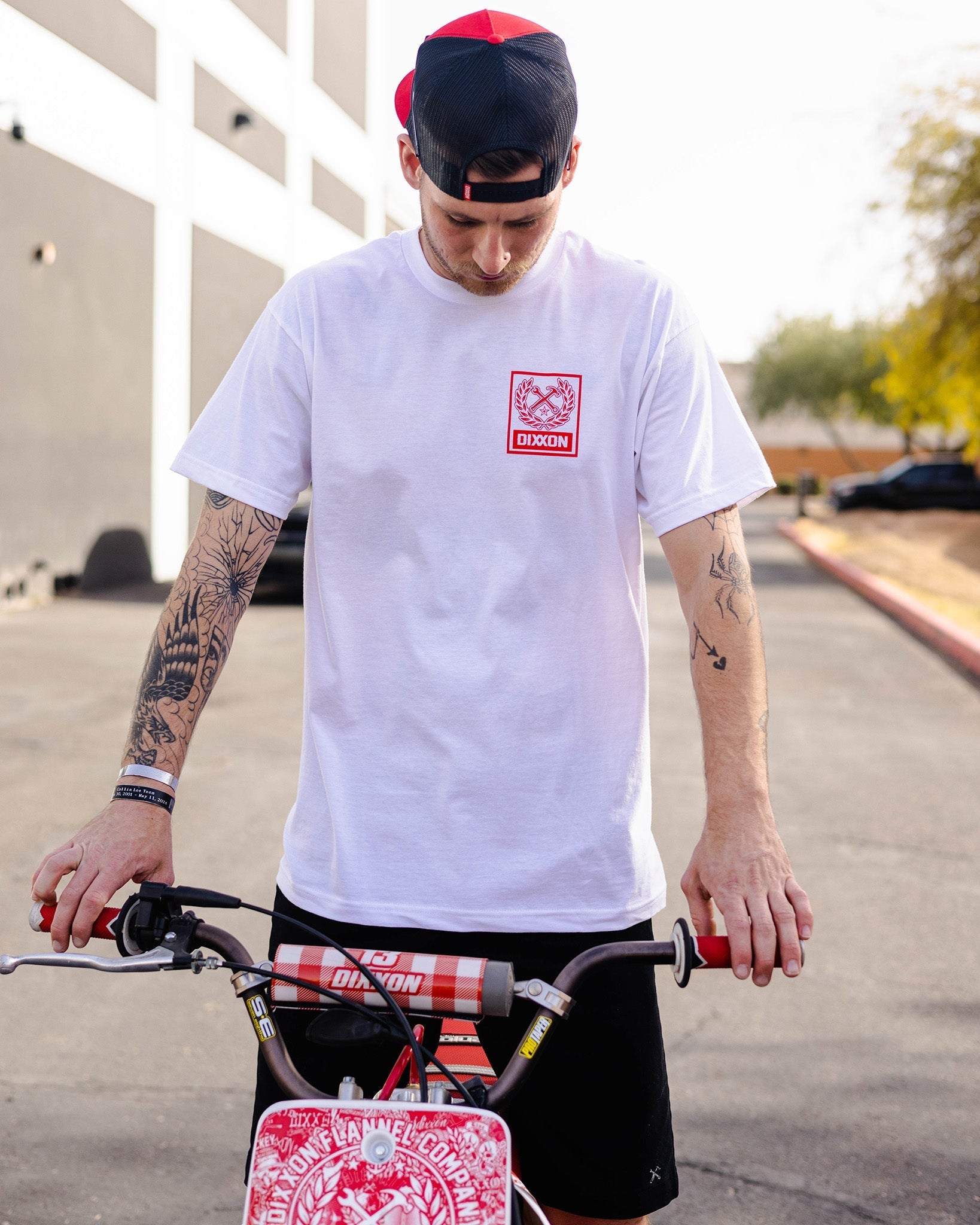 Red Box Crest T-Shirt - White