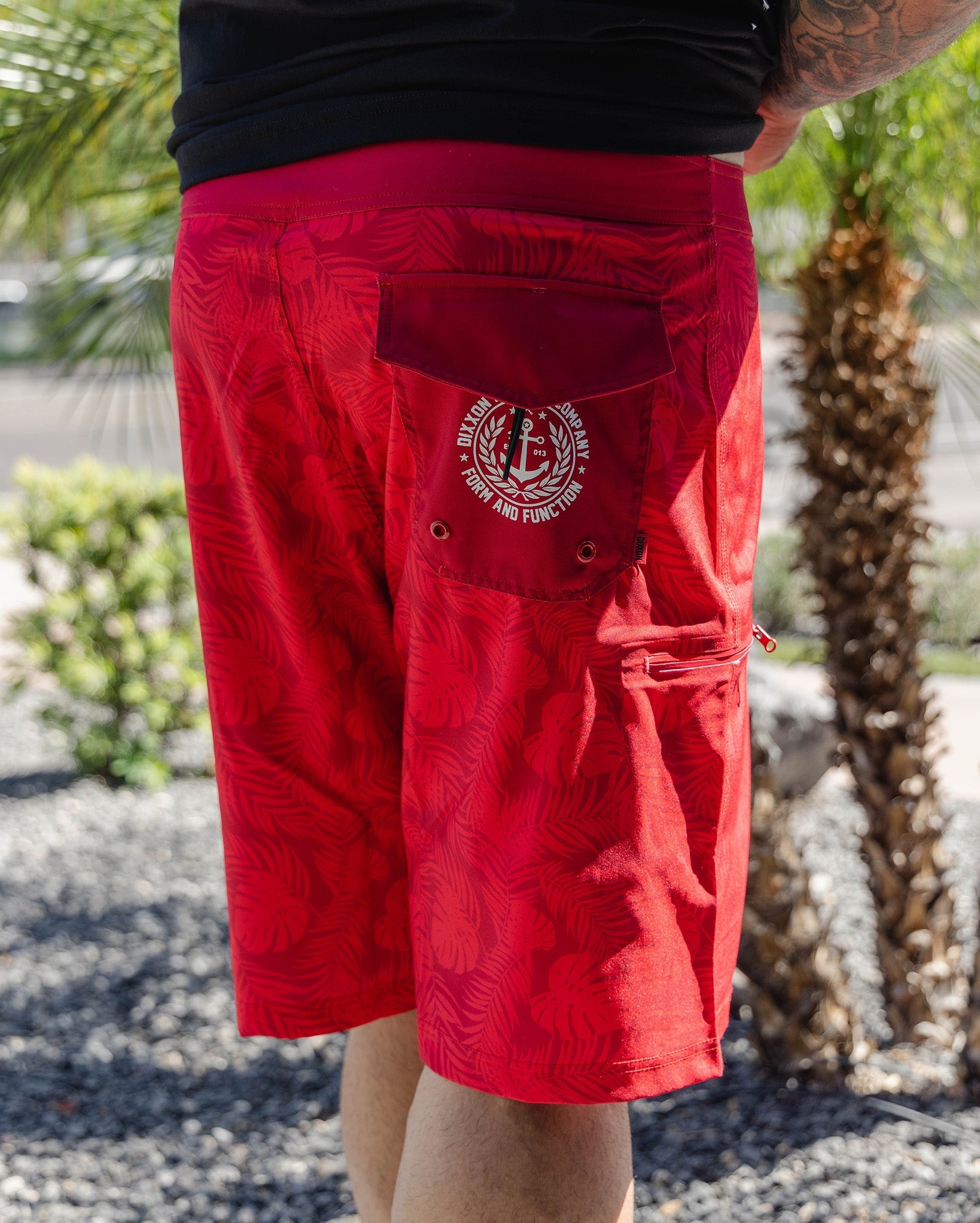 Red Corcovado Camo Boardshorts