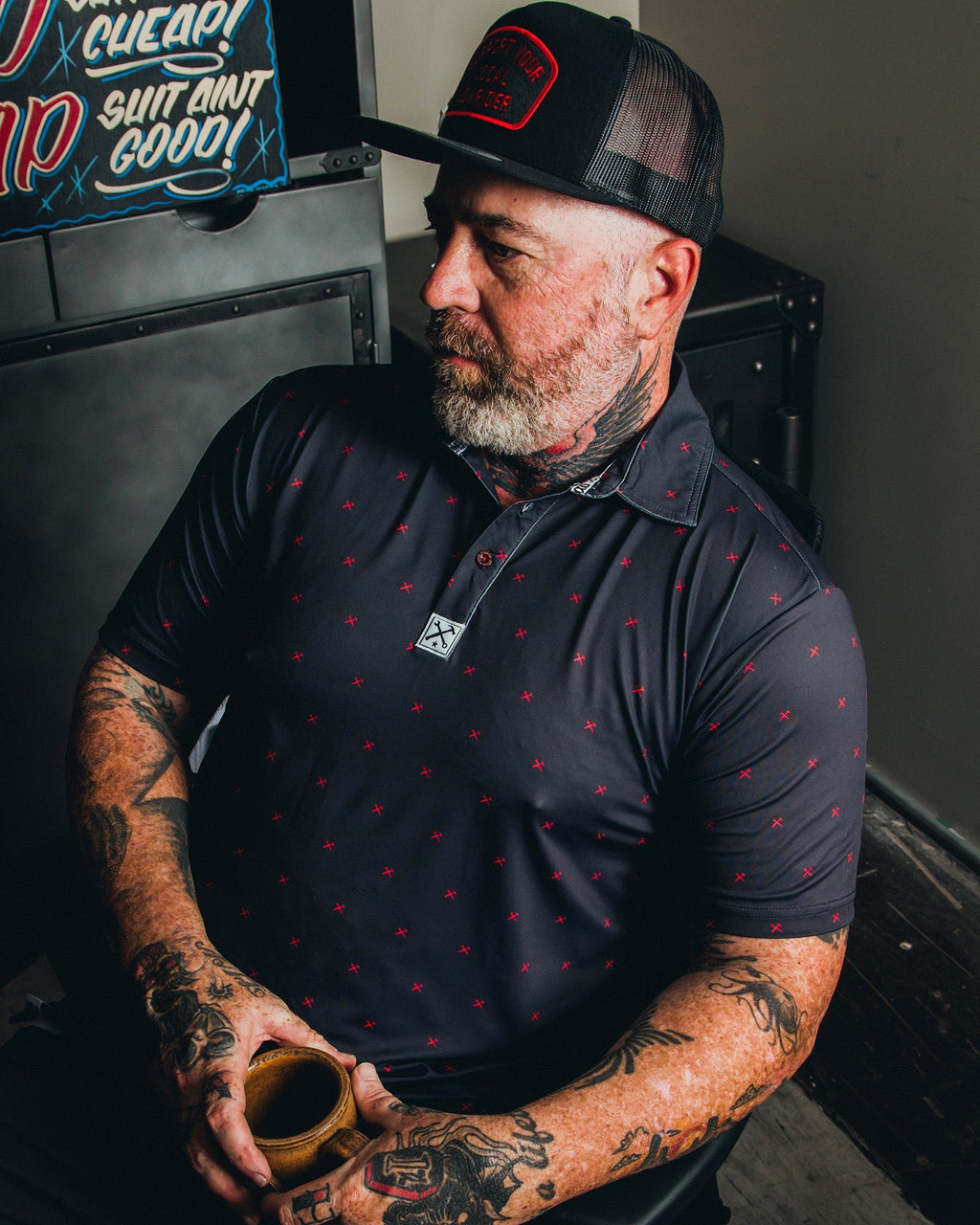 Red Finney Party Polo