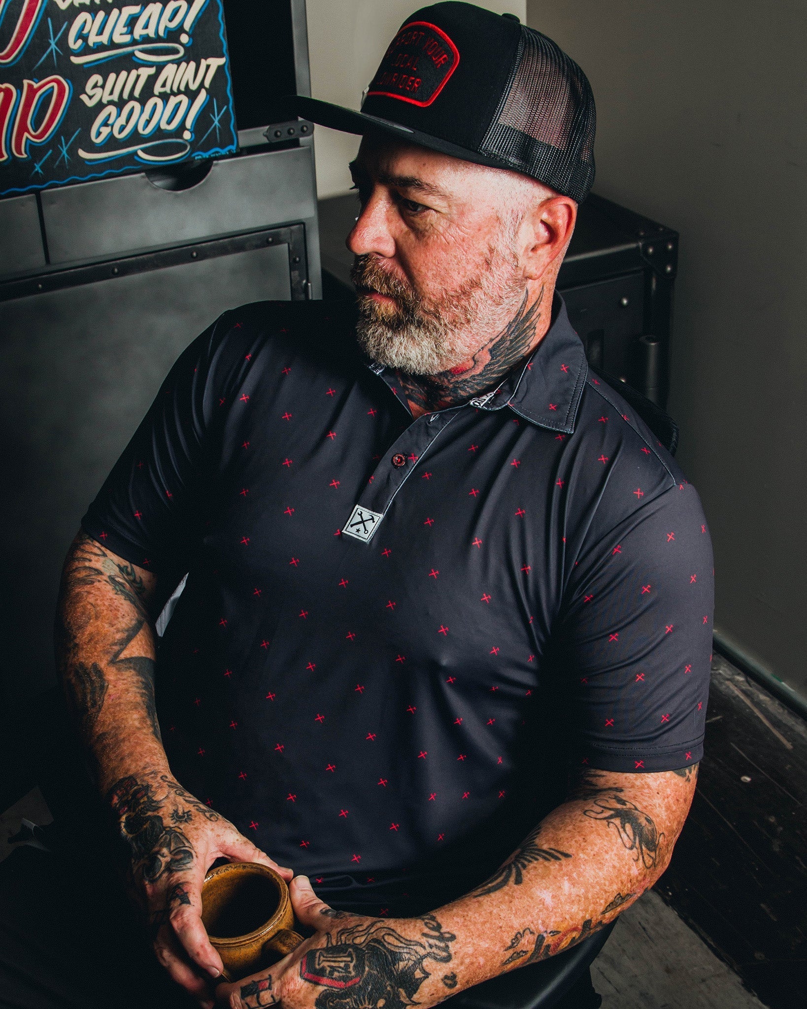 Red Finney Party Polo